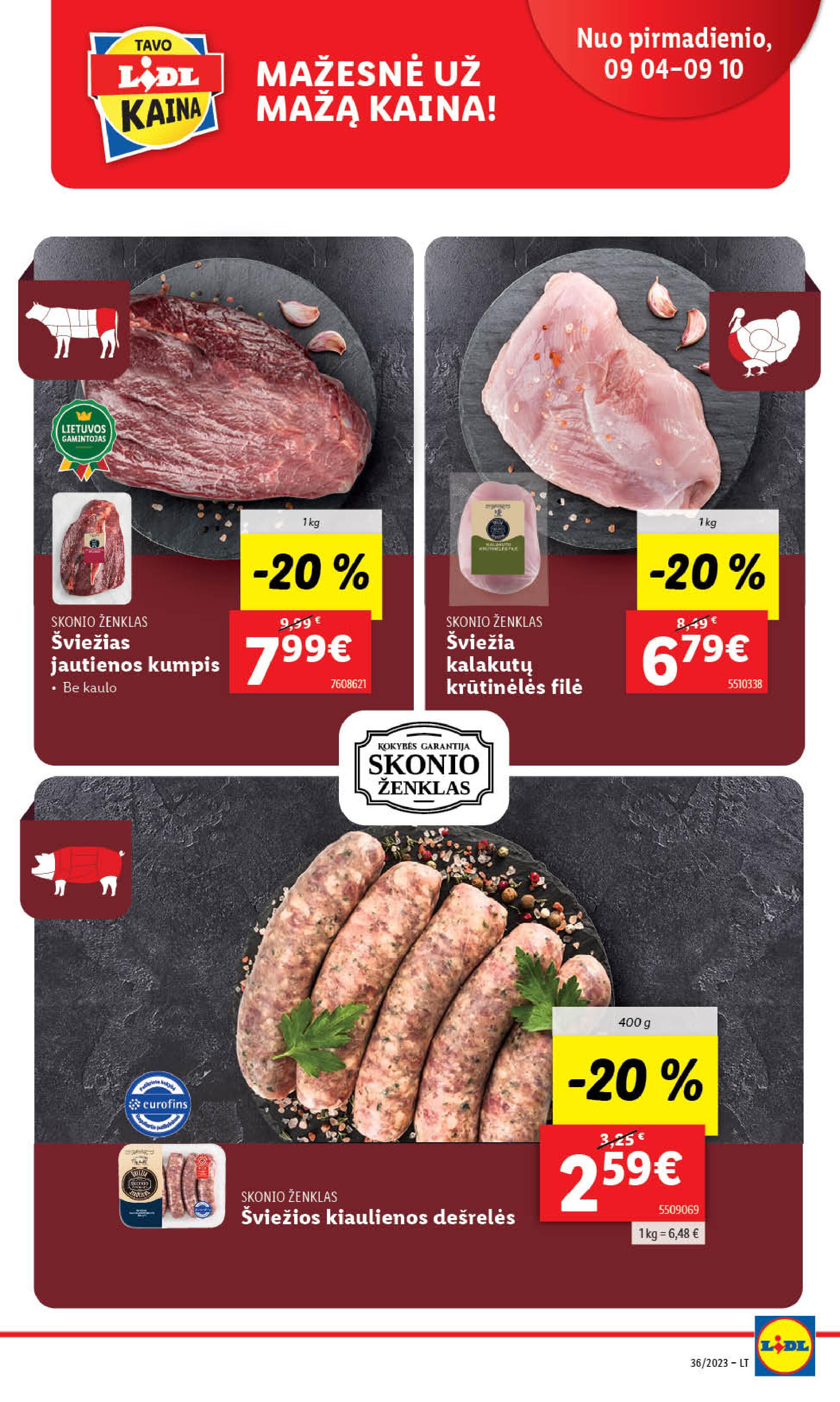 Naujausias LIDL kaininis katalogas 2023.09.04 - 2023.09.10