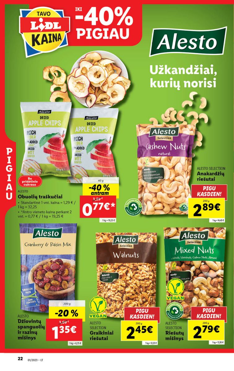 Naujausias LIDL kaininis katalogas 2023.01.02 - 2023.01.08