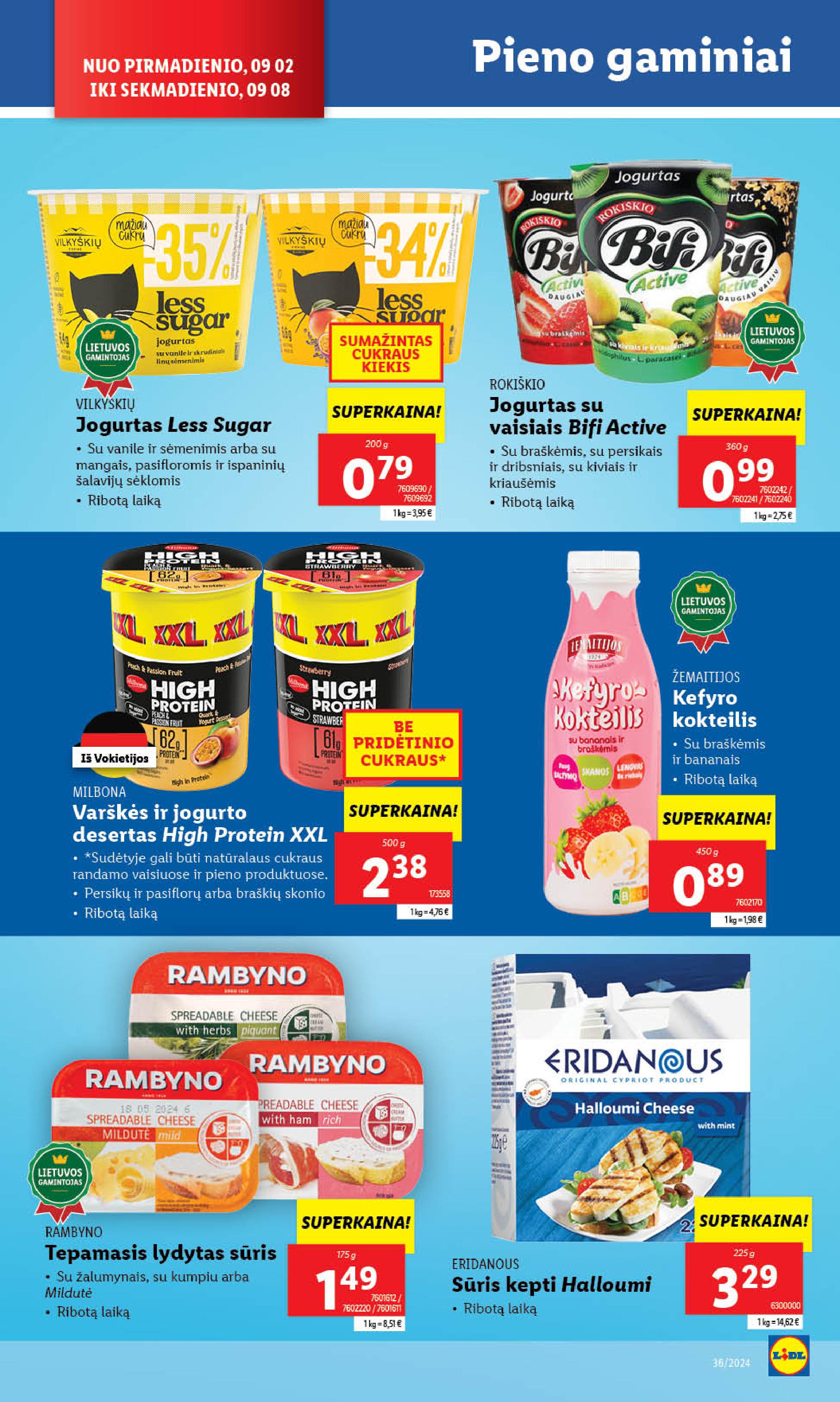 Naujausias LIDL kaininis katalogas 2024.09.02 - 2024.09.08