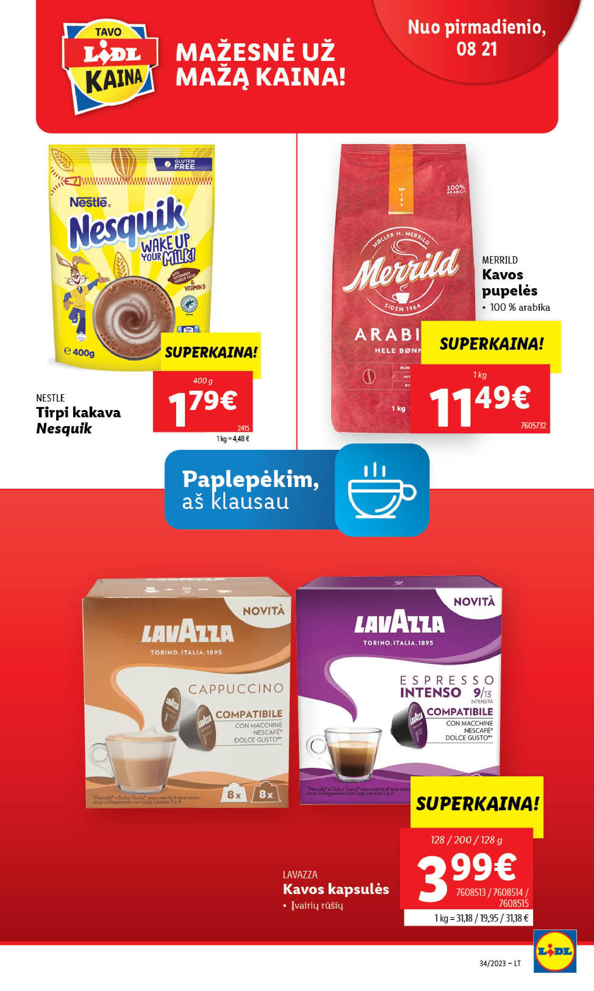 Naujausias LIDL kaininis katalogas 2023.08.21 - 2023.08.27