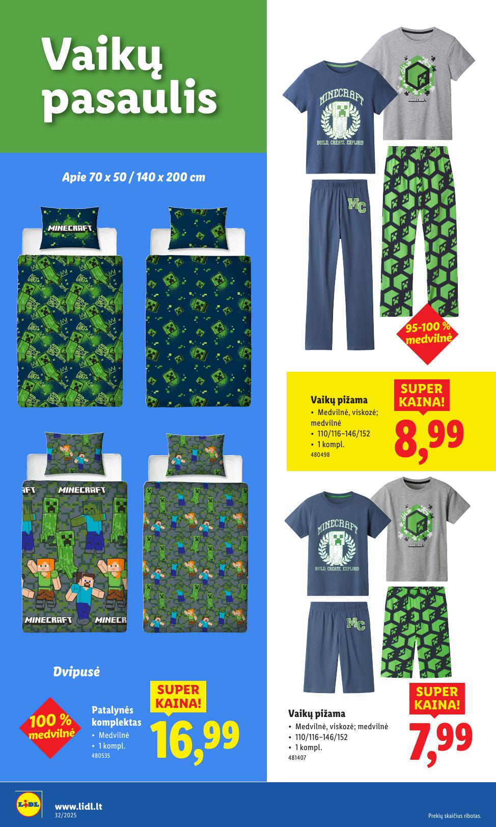 LIDL ne maisto prekių leidinys 2025.08.04 - 2025.08.10