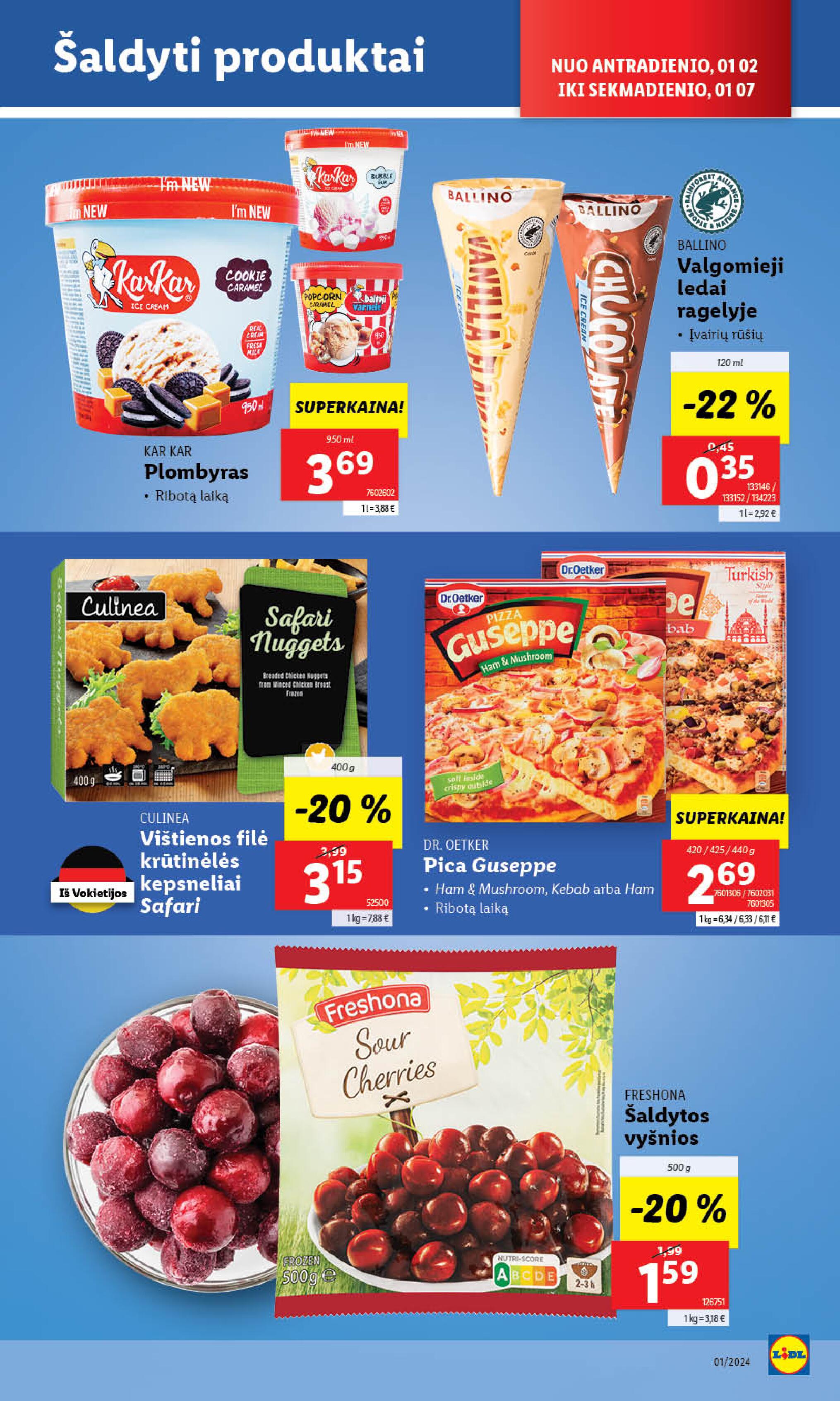 Naujausias LIDL kaininis katalogas 2024.01.02 - 2024.01.07