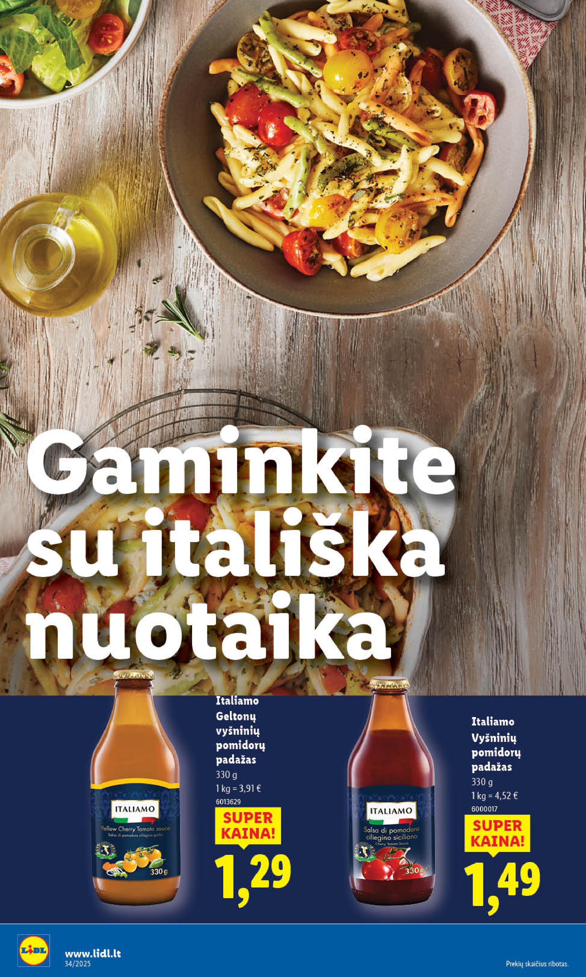 Naujausias LIDL kaininis katalogas 2025.08.18 - 2025.08.24