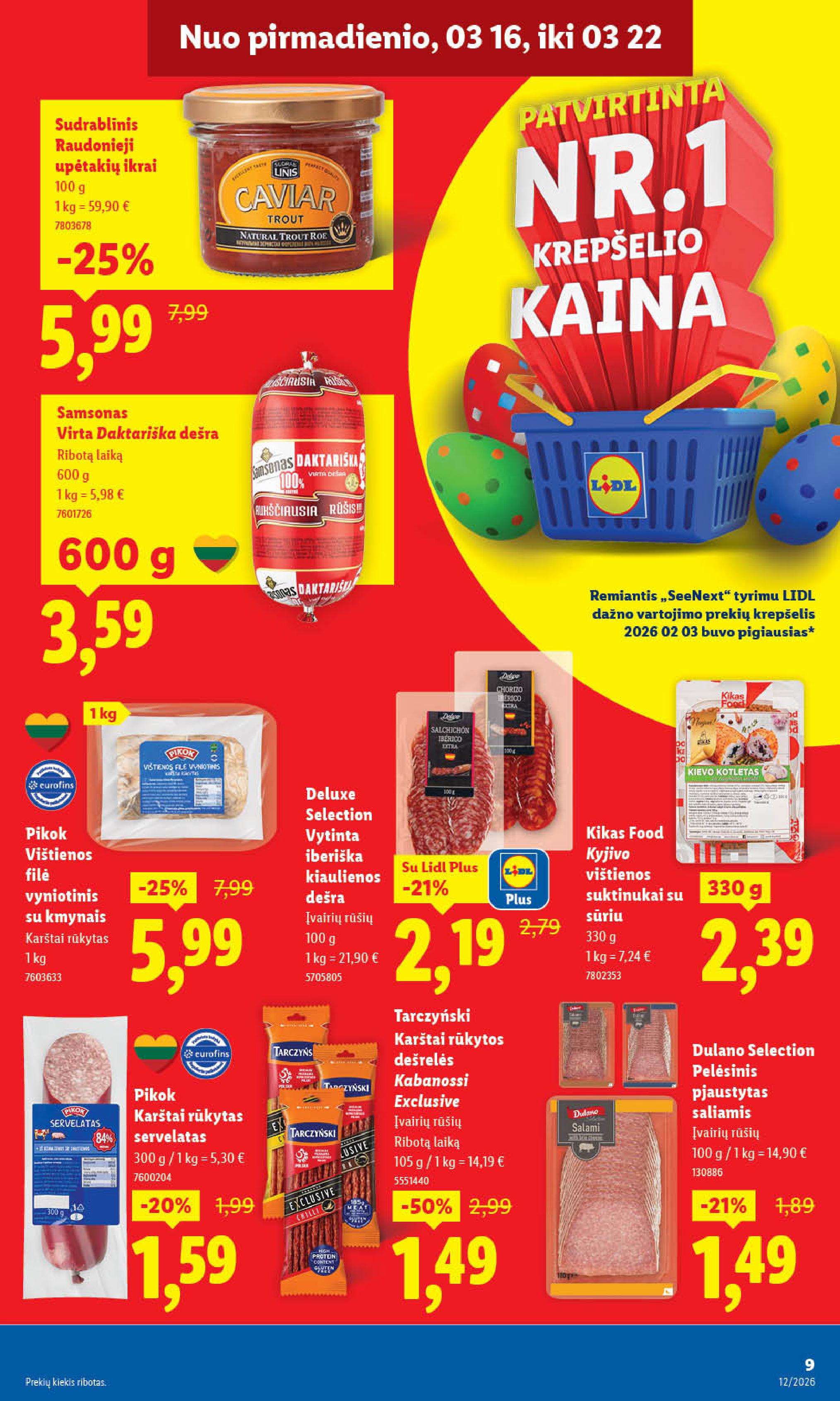 Naujausias LIDL kaininis katalogas 2026.03.16 - 2026.03.22