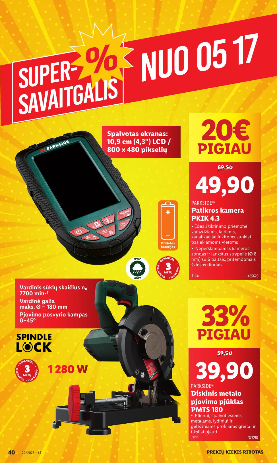 LIDL ne maisto prekių leidinys 2025.05.12 - 2025.05.18