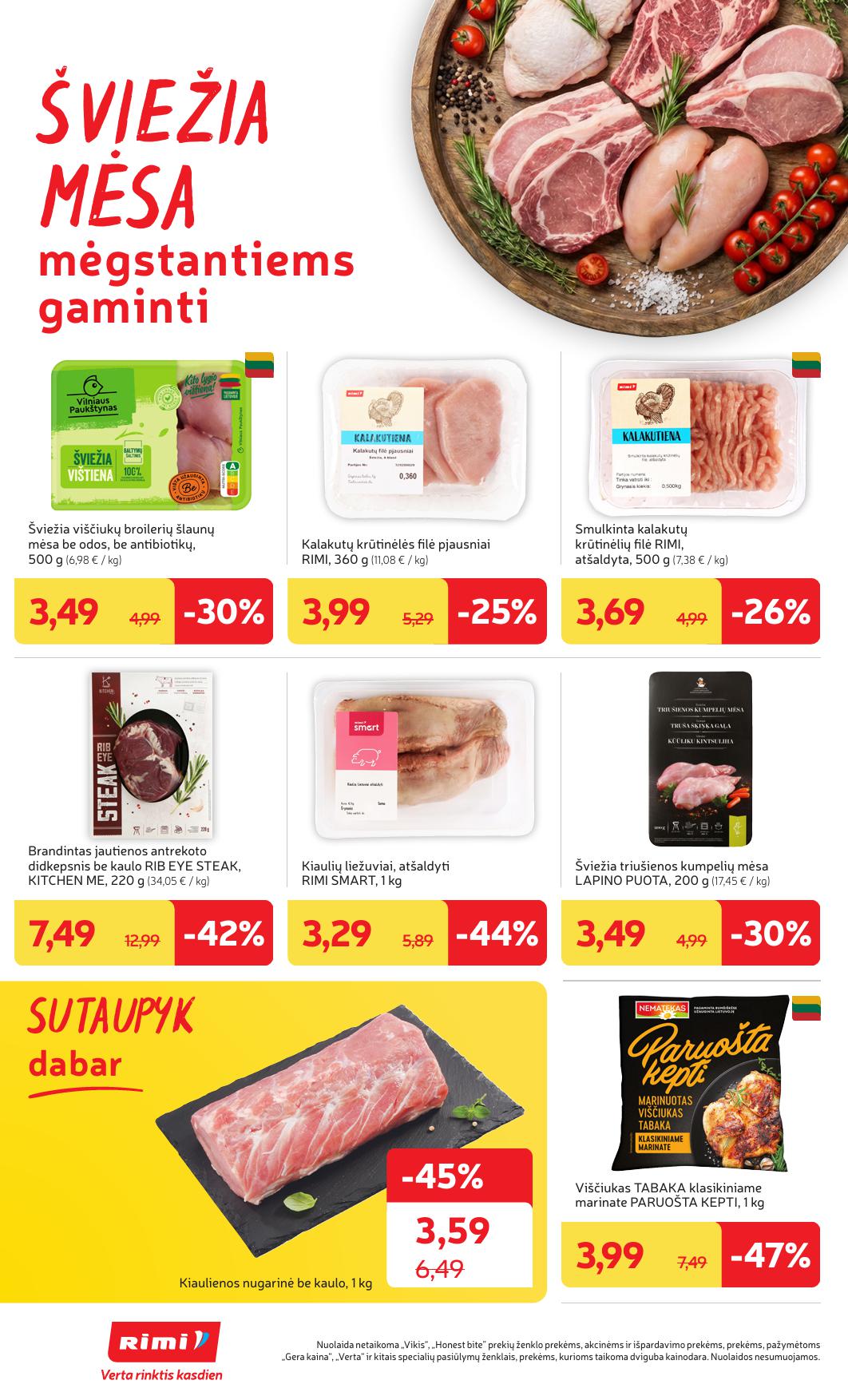 Naujausias RIMI kaininis katalogas 2026.03.10 - 2026.03.16