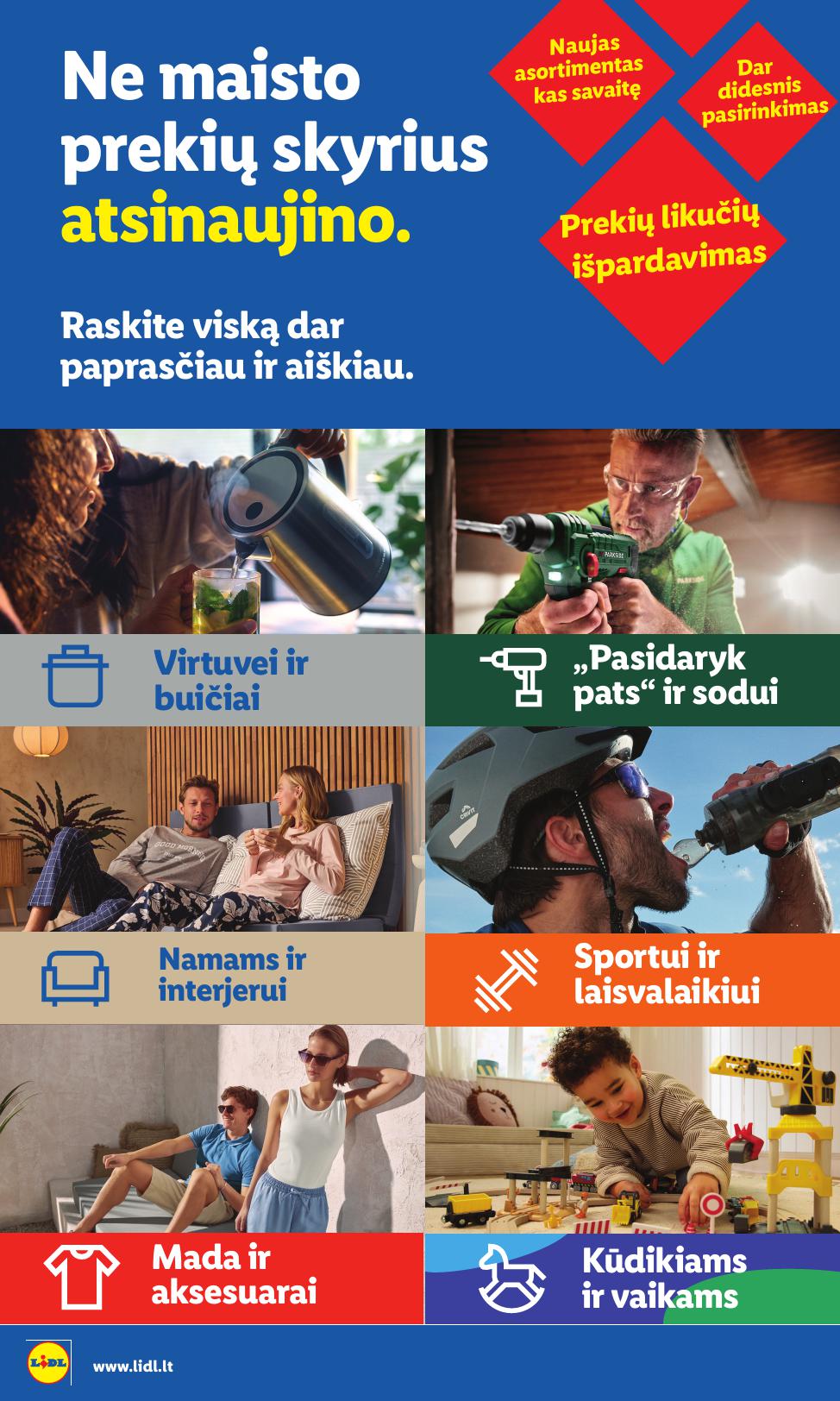 LIDL ne maisto prekių leidinys 2026.06.15 - 2026.06.21