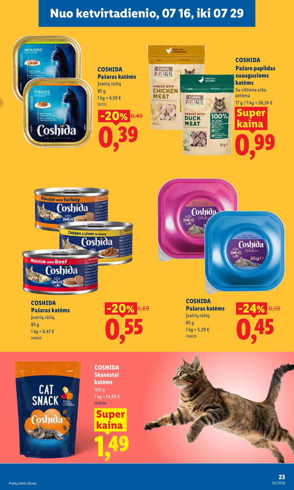 LIDL akcijų ir nuolaidų leidinys 2026.07.20 - 2026.07.26