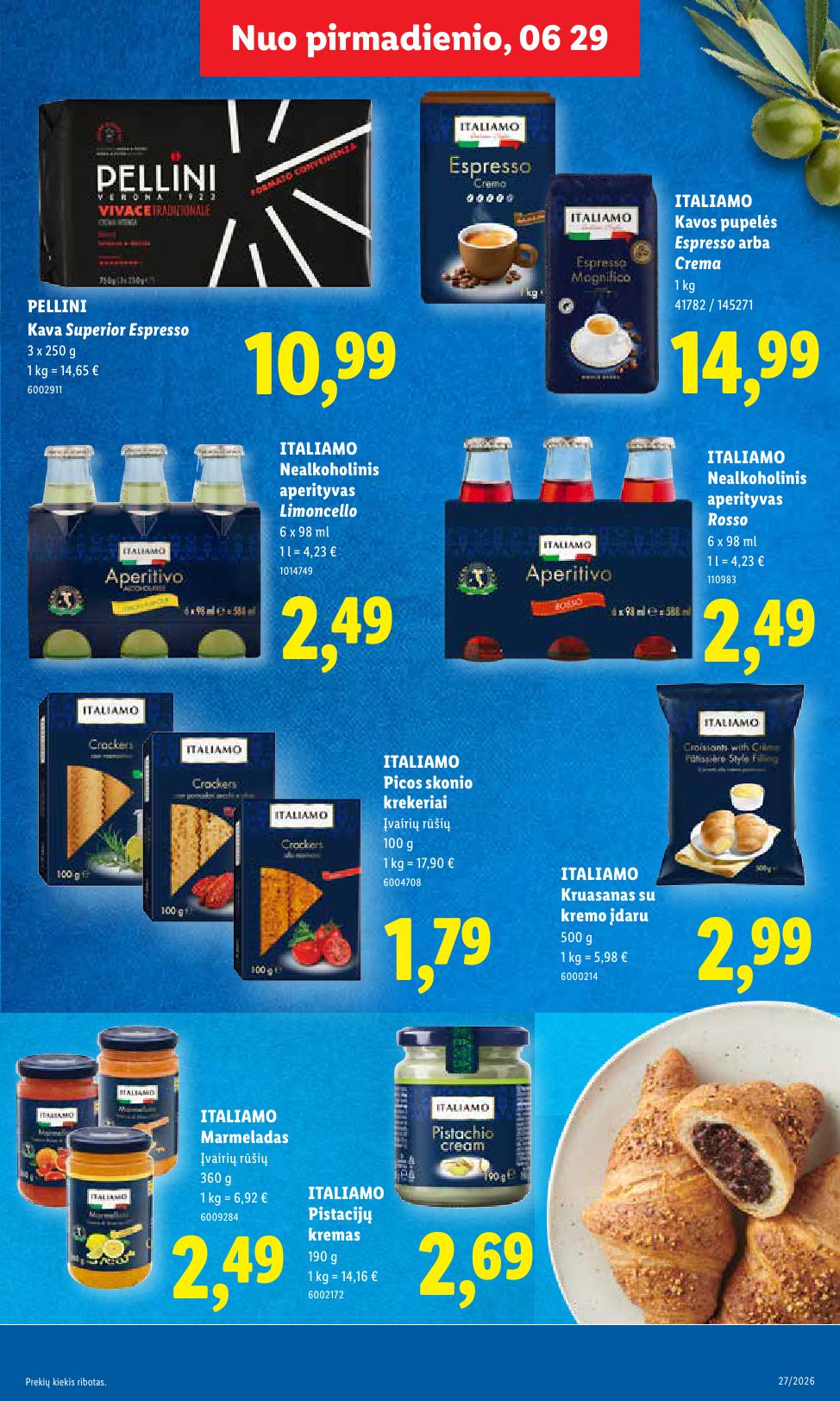 Naujausias LIDL kaininis katalogas 2026.06.29 - 2026.07.05