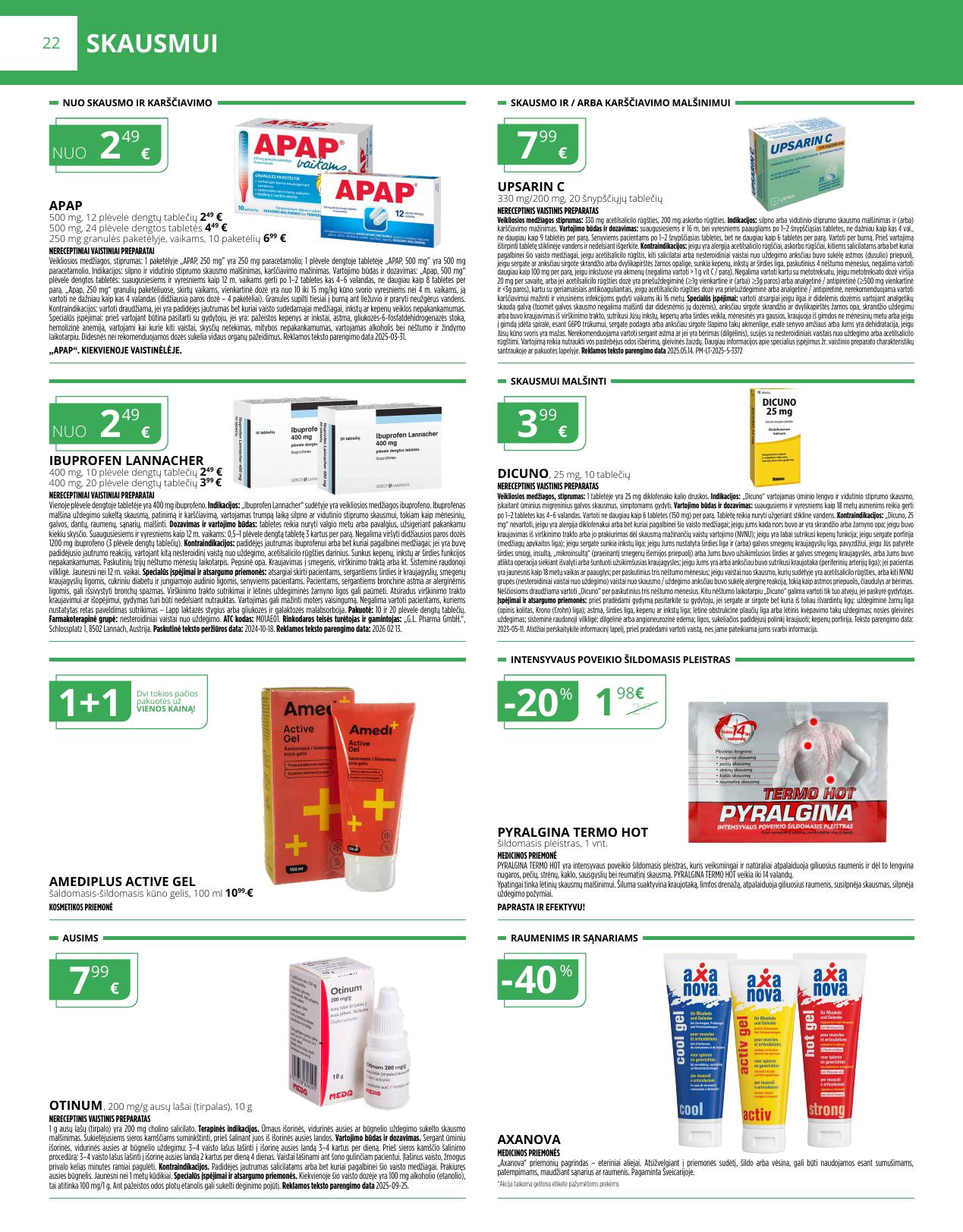 NORFOS vaistinės akcijų ir nuolaidų leidinys 2026.03.01 - 2026.03.31