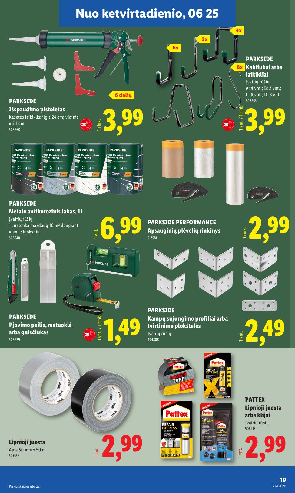 LIDL ne maisto prekių leidinys 2026.06.22 - 2026.06.28