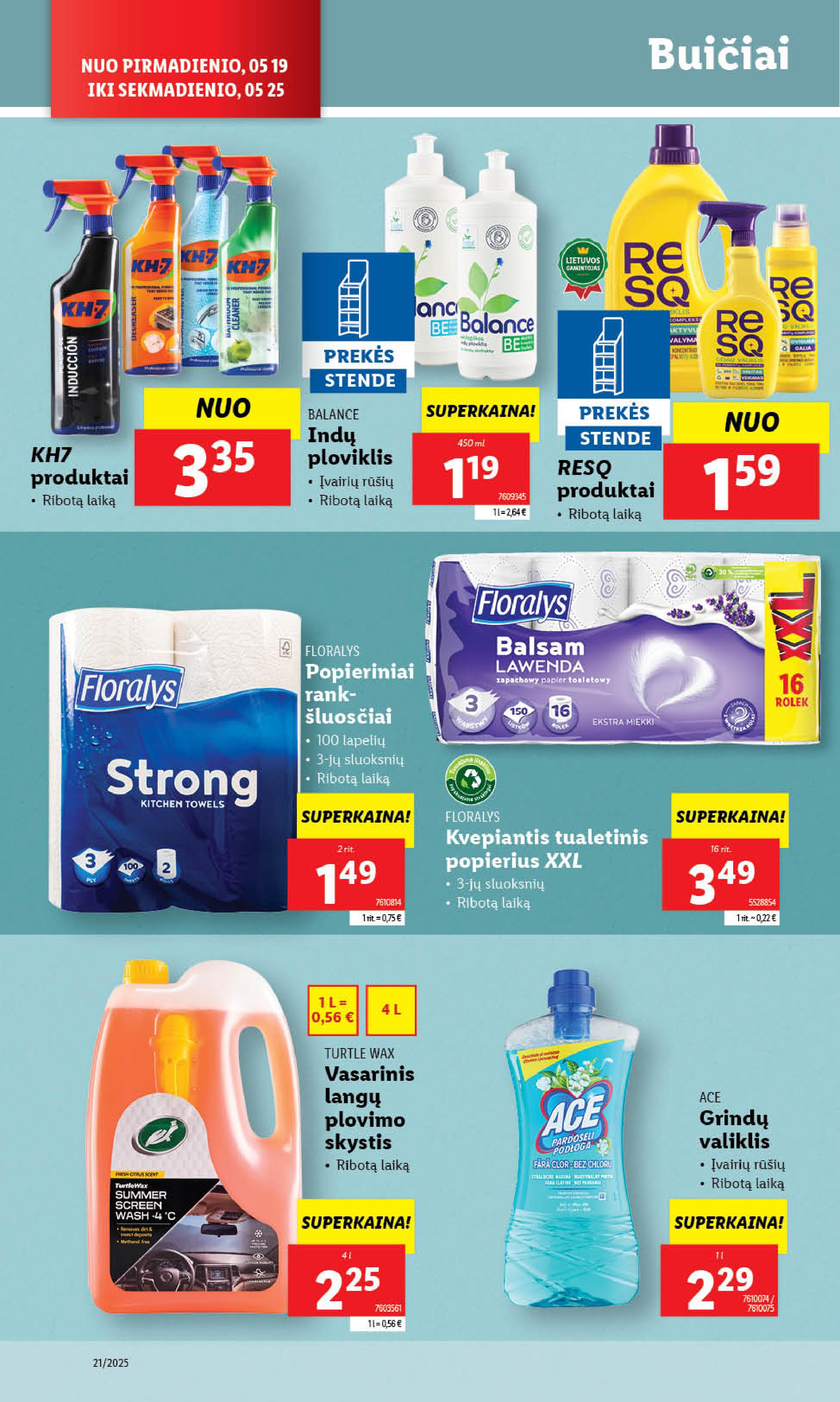 Naujausias LIDL kaininis katalogas 2025.05.19 - 2025.05.25