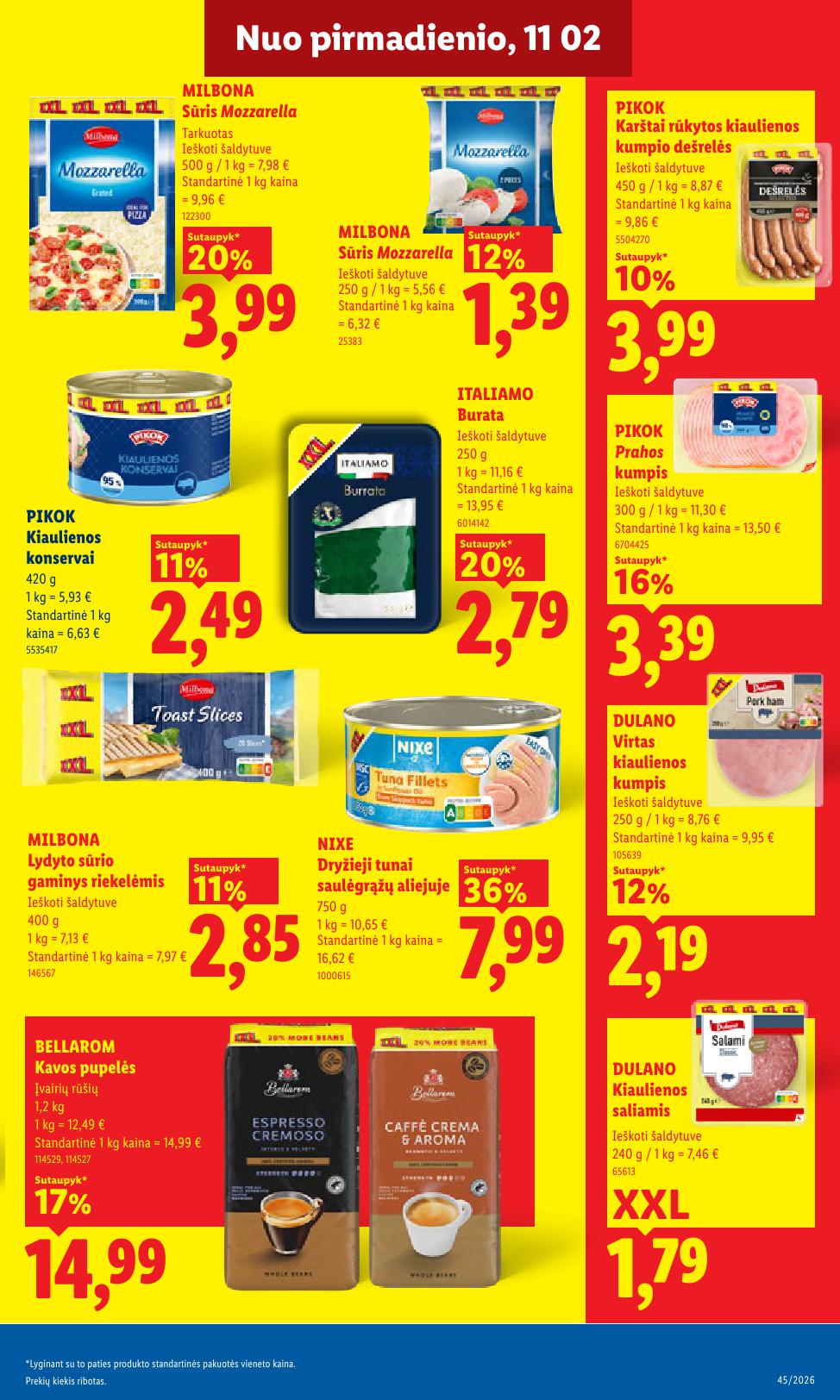 Naujausias LIDL kaininis katalogas 2026.11.02 - 2026.11.08