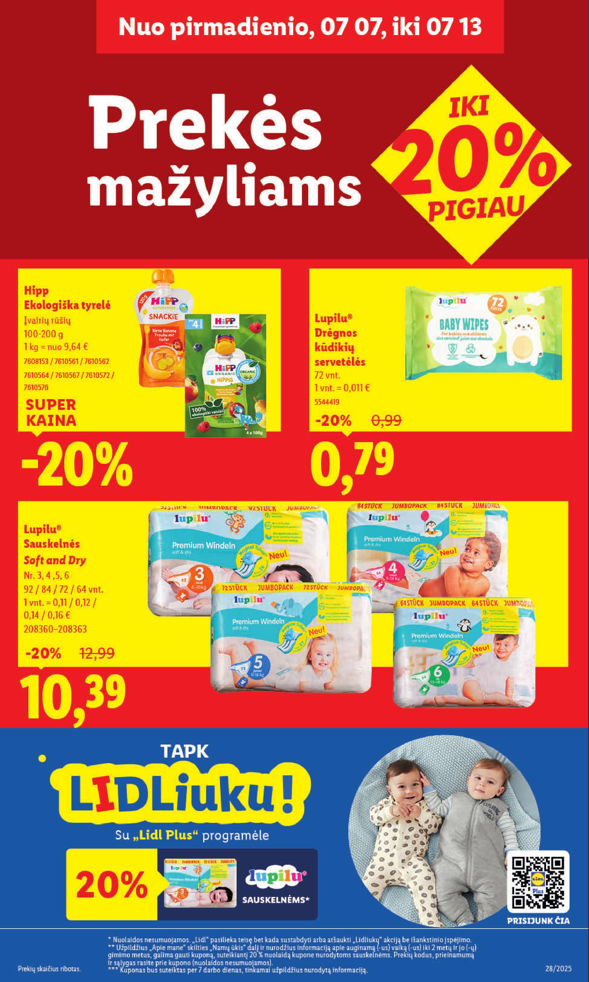 Naujausias LIDL kaininis katalogas 2025.07.07 - 2025.07.13