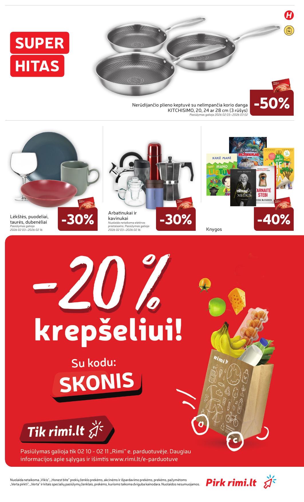 Naujausias RIMI kaininis katalogas 2026.02.10 - 2026.02.16