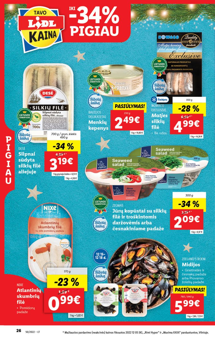 Naujausias LIDL kaininis katalogas 2022.12.12 - 2022.12.18