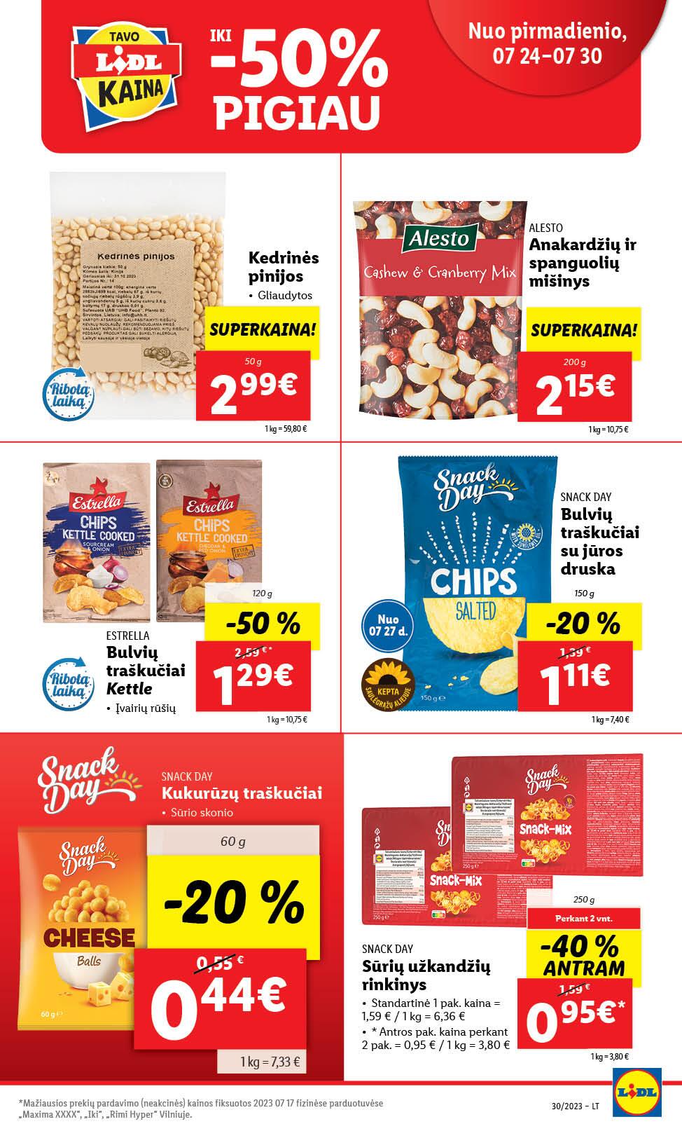 Naujausias LIDL kaininis katalogas 2023.07.24 - 2023.07.30