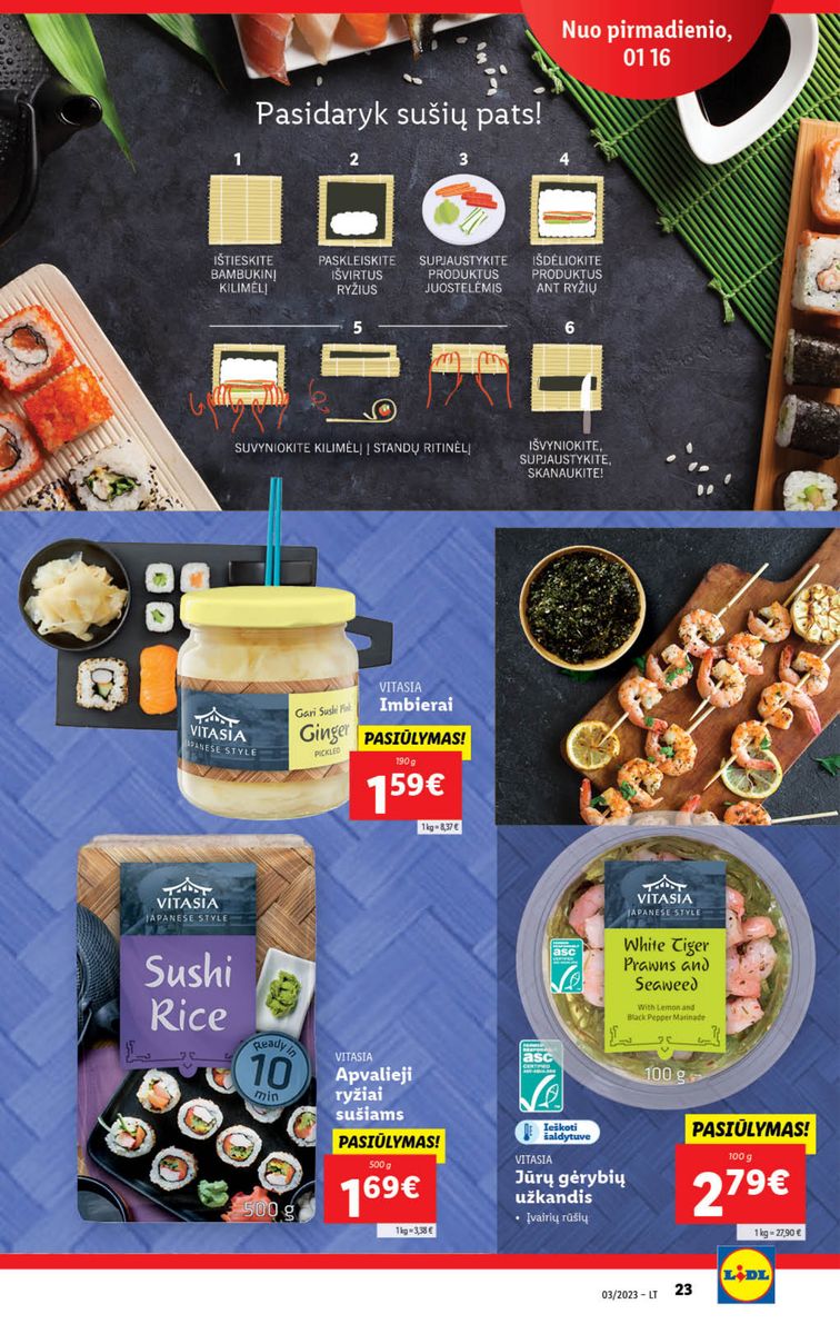 Naujausias LIDL kaininis katalogas 2023.01.16 - 2023.01.22