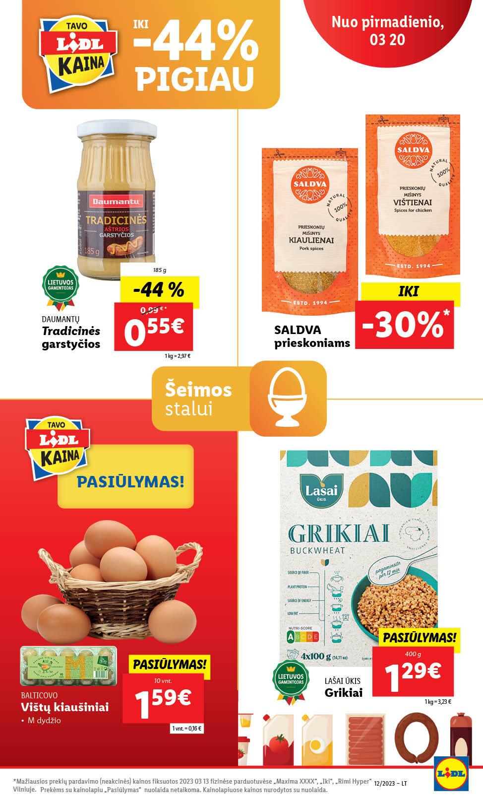LIDL akcijų ir nuolaidų leidinys 2023.03.20 - 2023.03.26