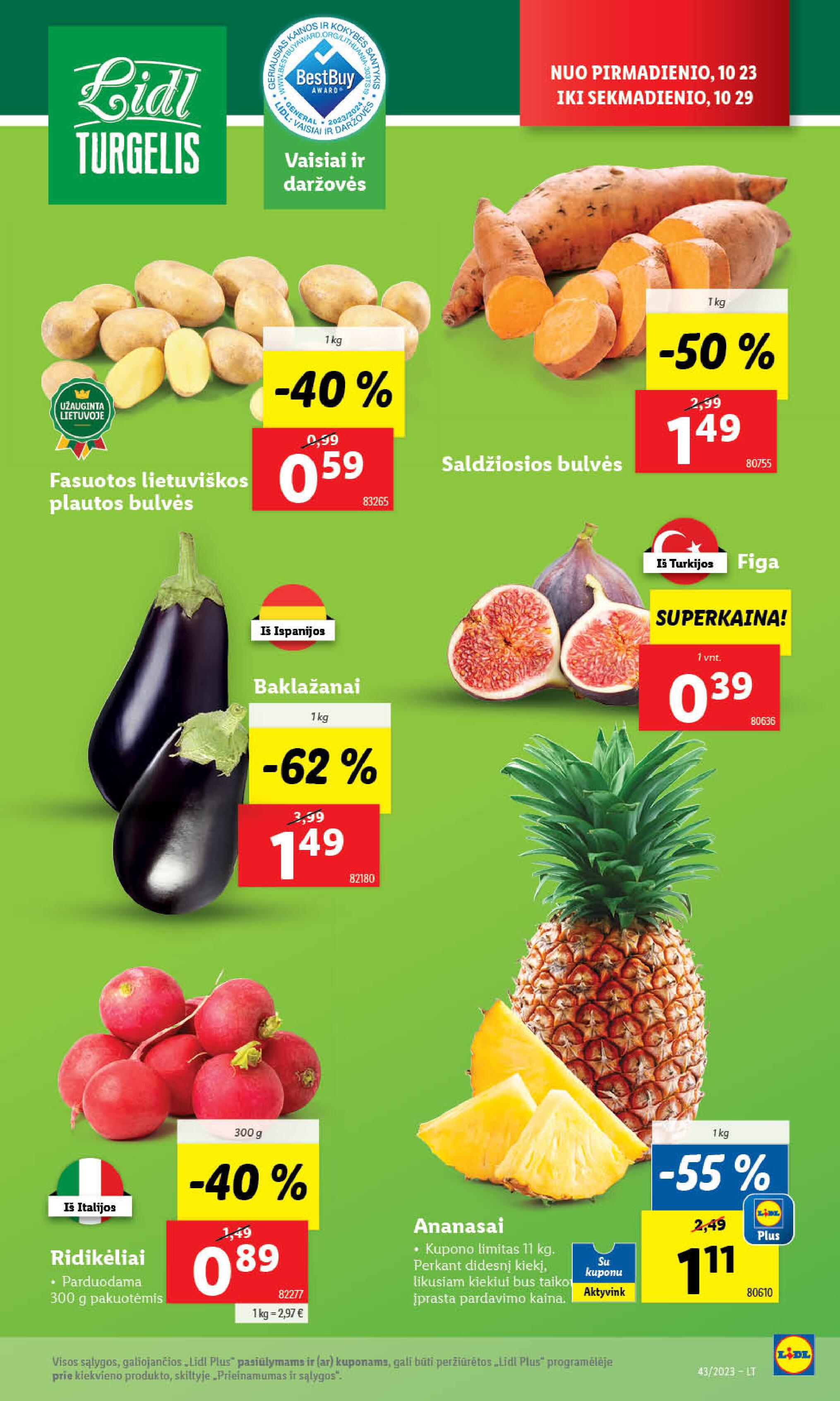 Naujausias LIDL kaininis katalogas 2023.10.23 - 2023.10.29