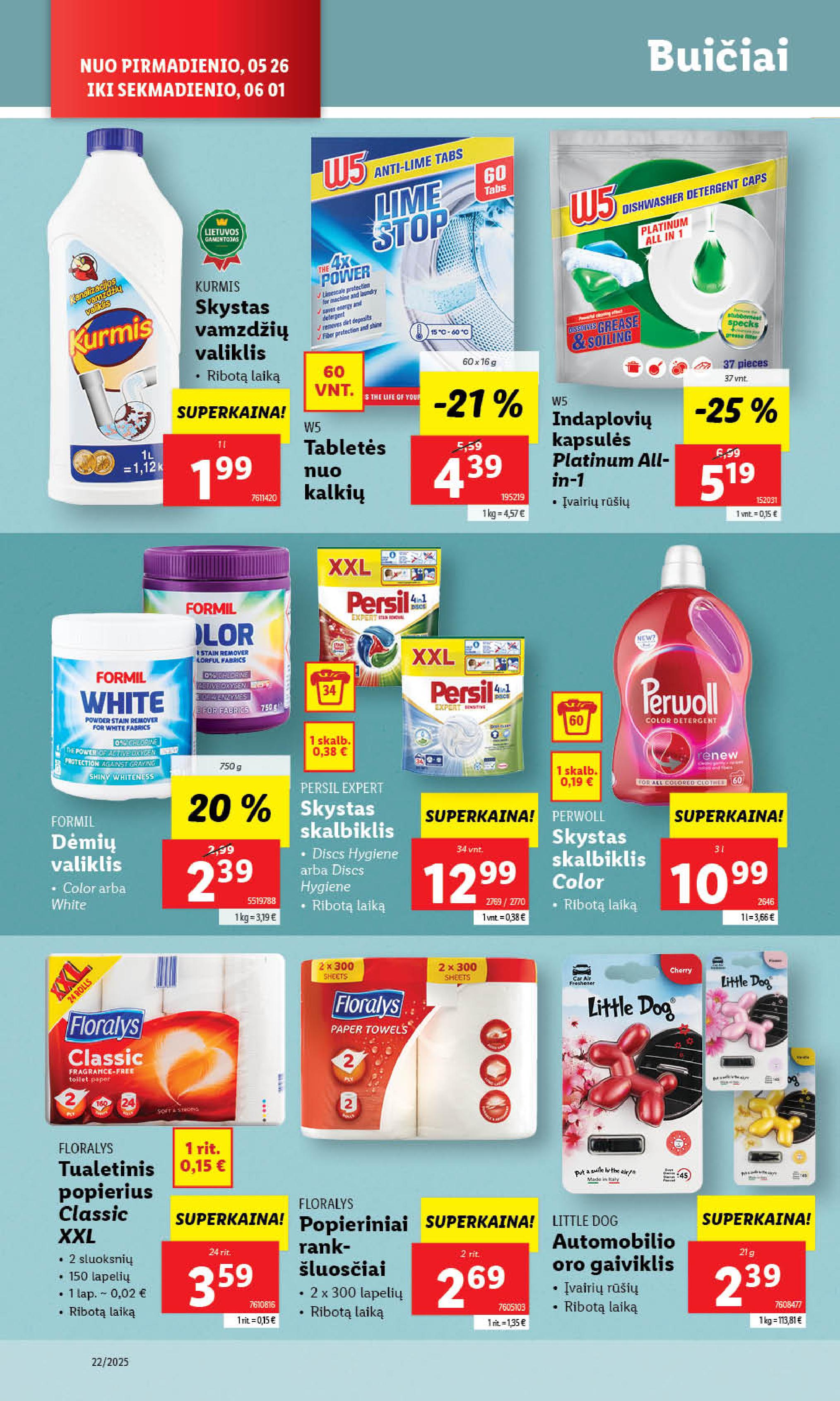 Naujausias LIDL kaininis katalogas 2025.05.26 - 2025.06.01