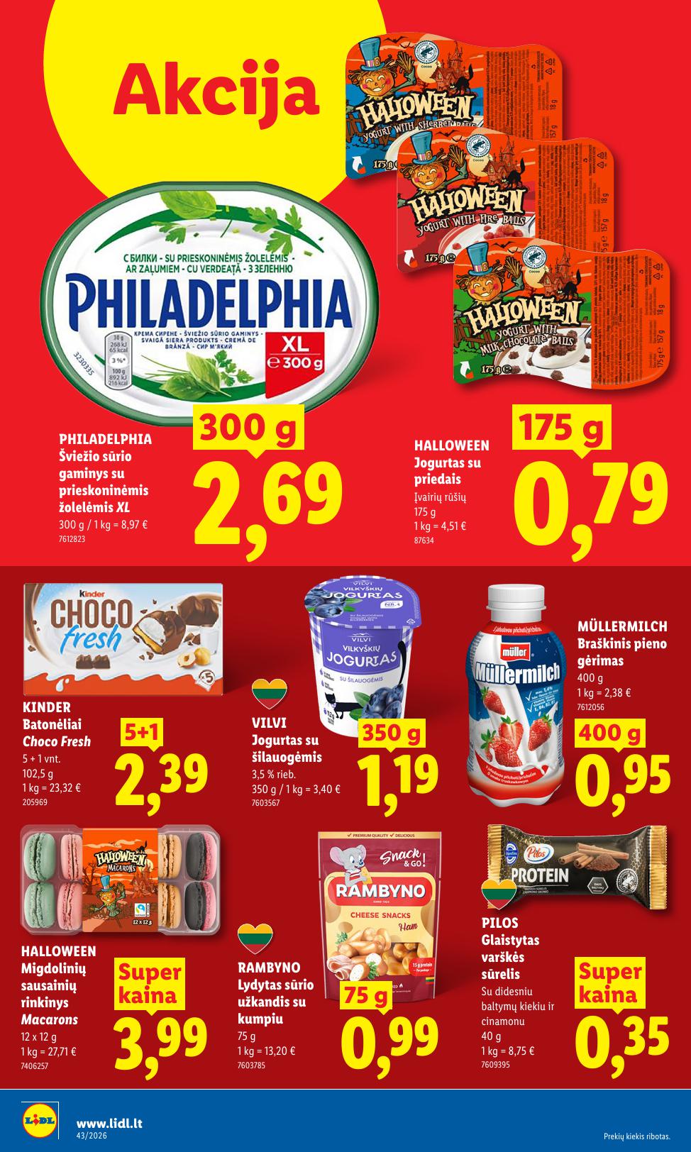 Naujausias LIDL kaininis katalogas 2026.10.19 - 2026.10.25
