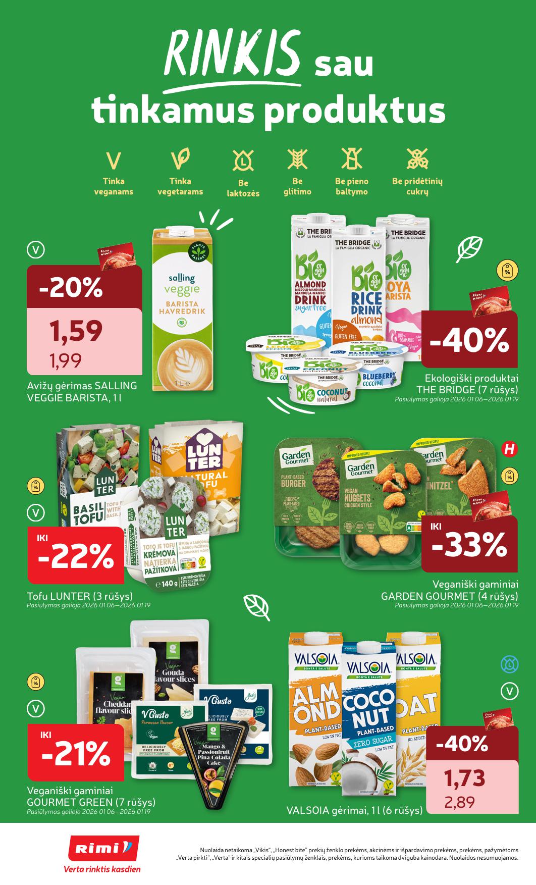 Naujausias RIMI kaininis katalogas 2026.01.06 - 2026.01.12