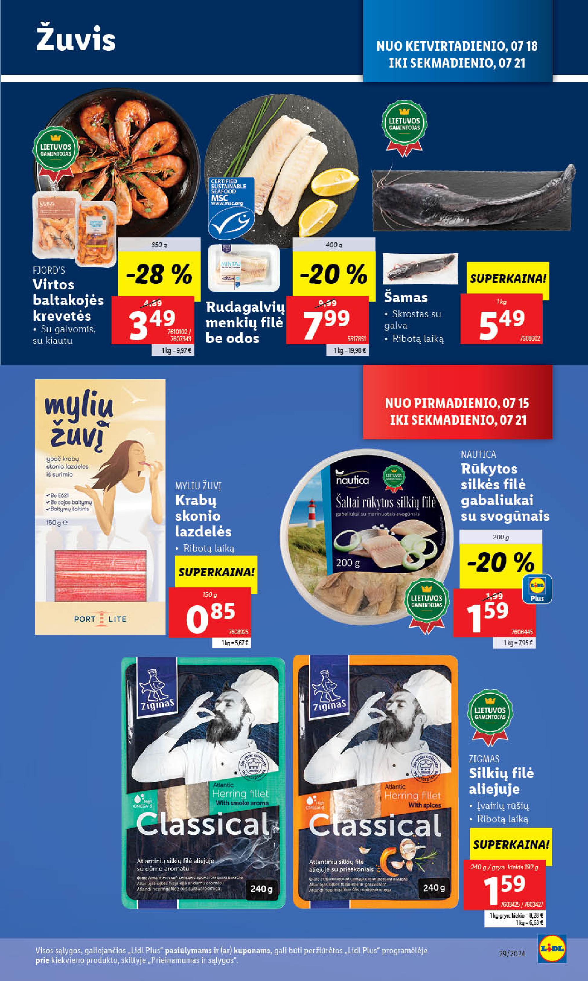 Naujausias LIDL kaininis katalogas 2024.07.15 - 2024.07.21