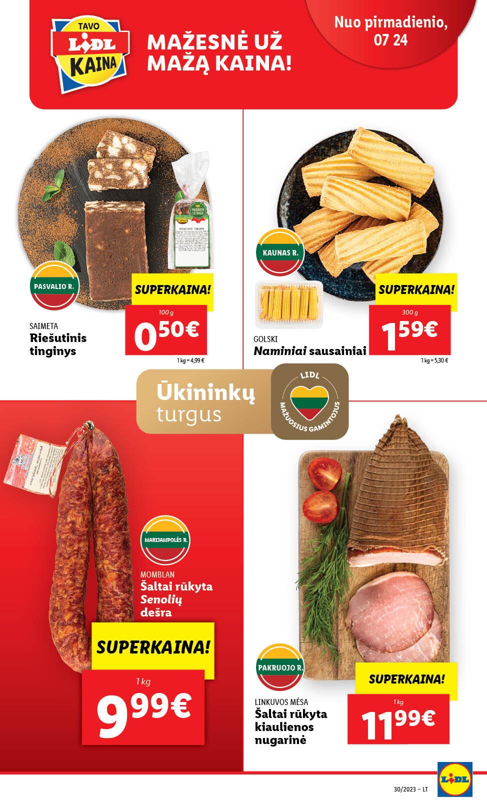 Naujausias LIDL kaininis katalogas 2023.07.24 - 2023.07.30