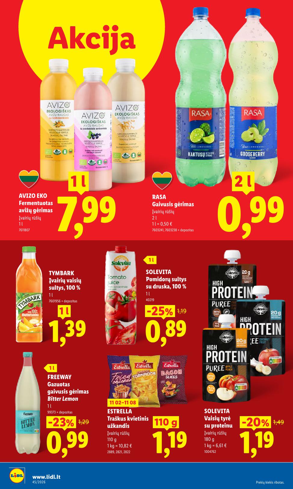 Naujausias LIDL kaininis katalogas 2026.11.02 - 2026.11.08