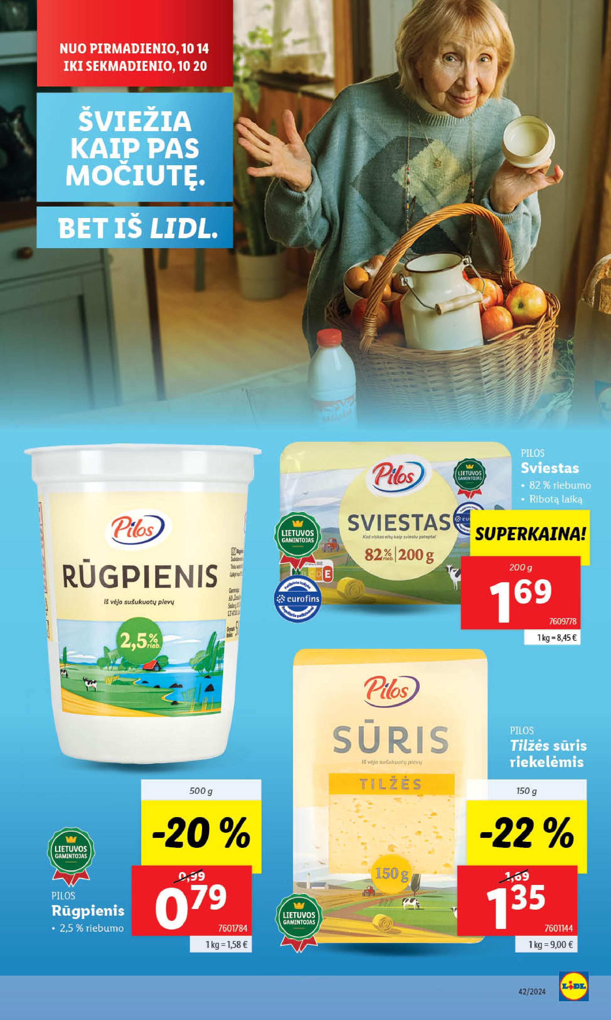 Naujausias LIDL kaininis katalogas 2024.10.14 - 2024.10.20