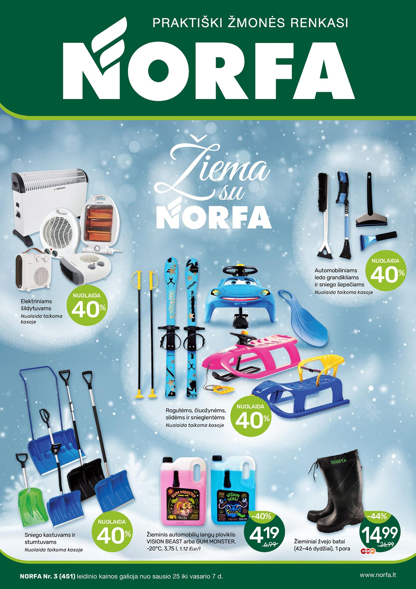 Naujausias NORFA kaininis katalogas 2024.01.25 - 2024.02.07