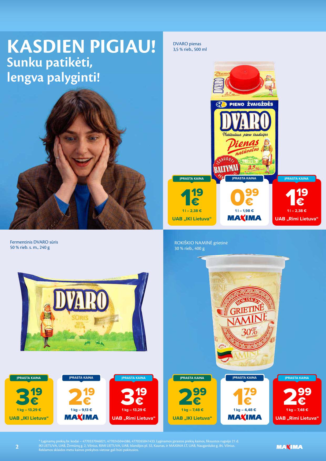 Naujausias MAXIMA kaininis katalogas 2026.09.29 - 2026.10.05