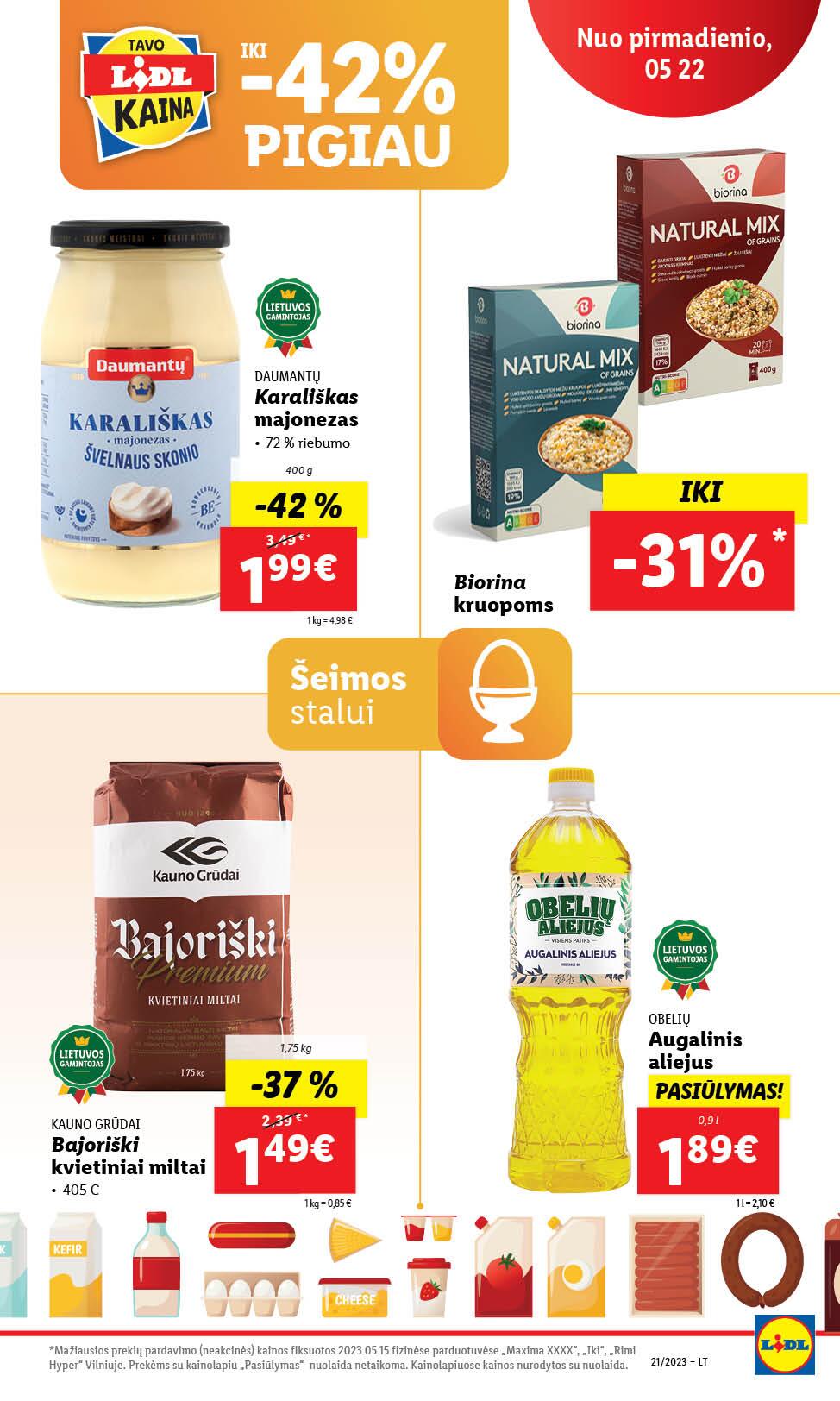 Naujausias LIDL kaininis katalogas 2023.05.22 - 2023.05.28