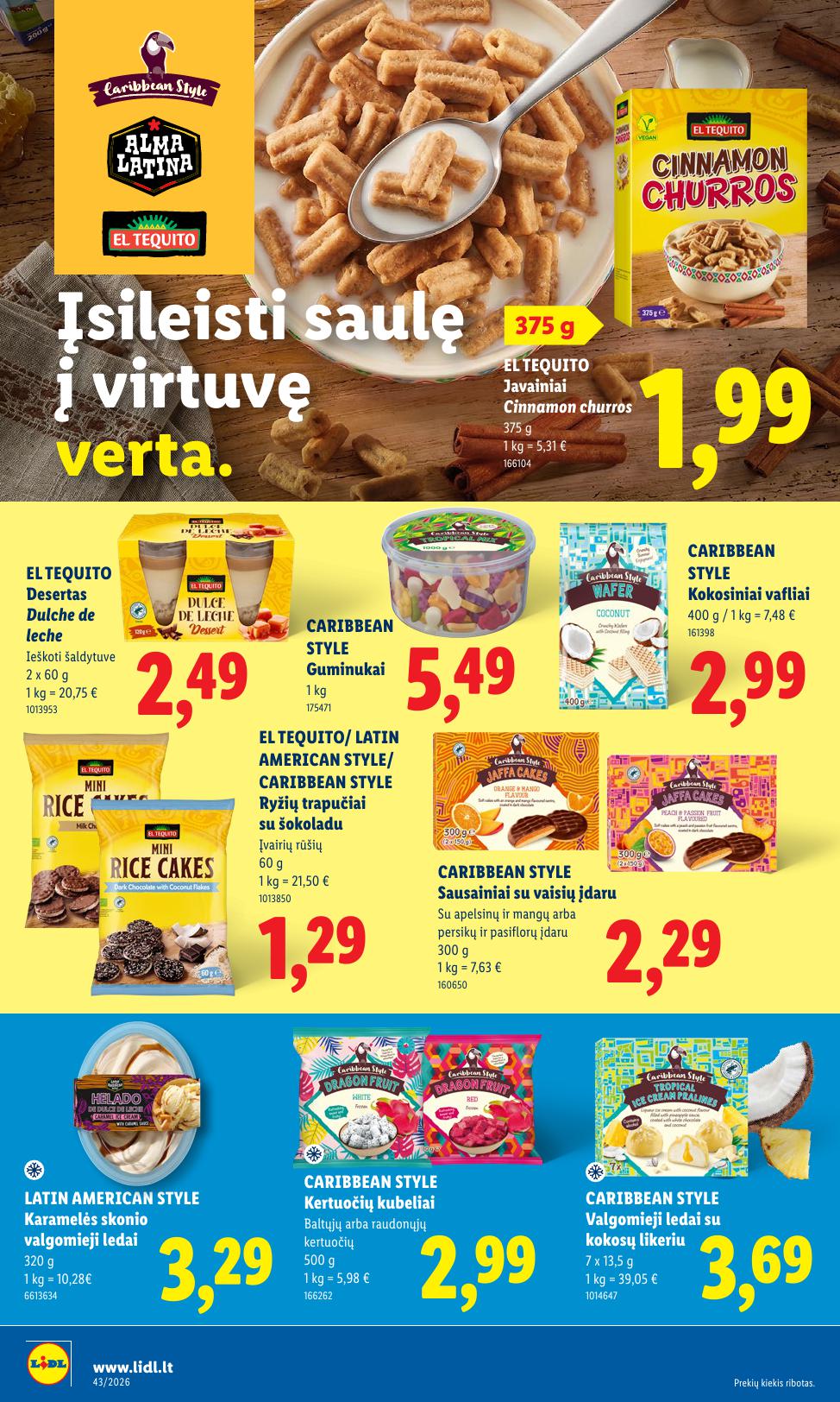 Naujausias LIDL kaininis katalogas 2026.10.19 - 2026.10.25