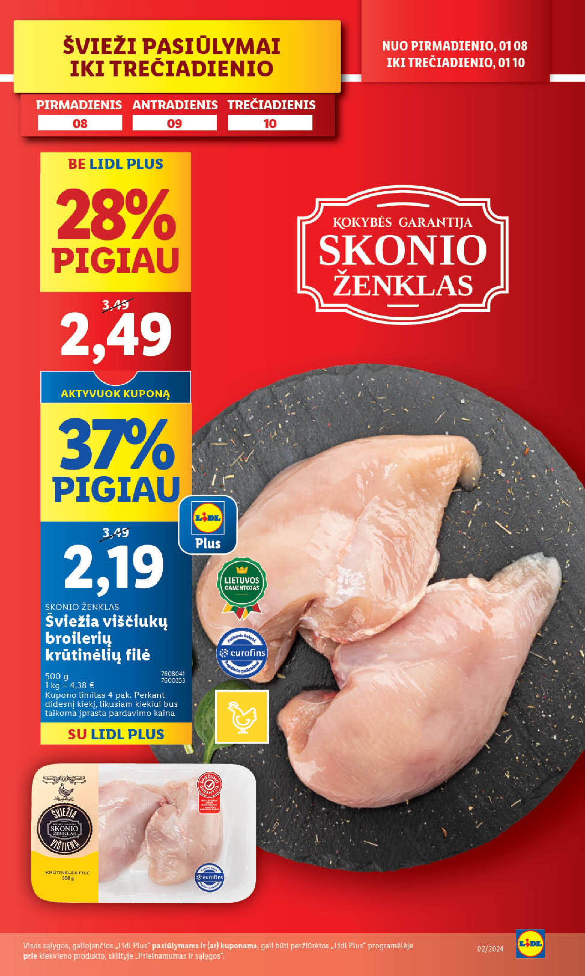 Naujausias LIDL kaininis katalogas 2024.01.08 - 2024.01.14