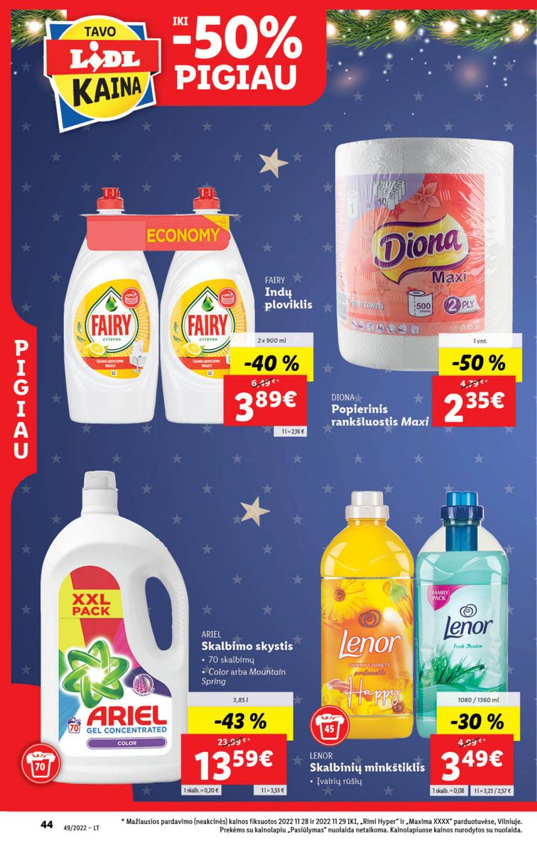 Naujausias LIDL kaininis katalogas 2022.12.05 - 2022.12.11