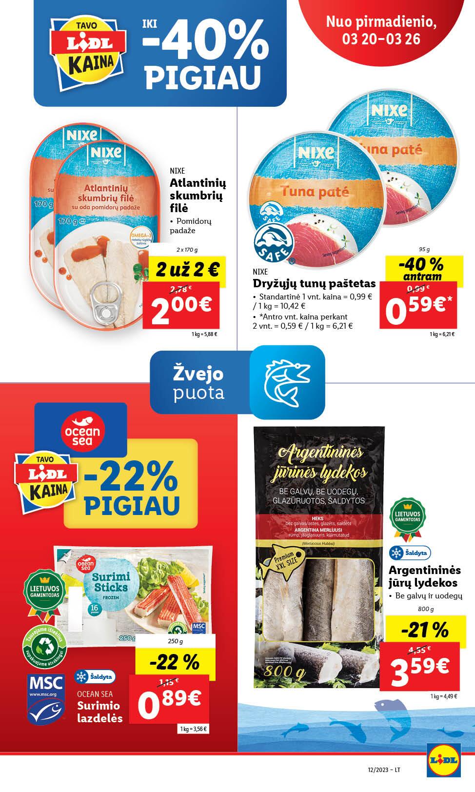 Naujausias LIDL kaininis katalogas 2023.03.20 - 2023.03.26