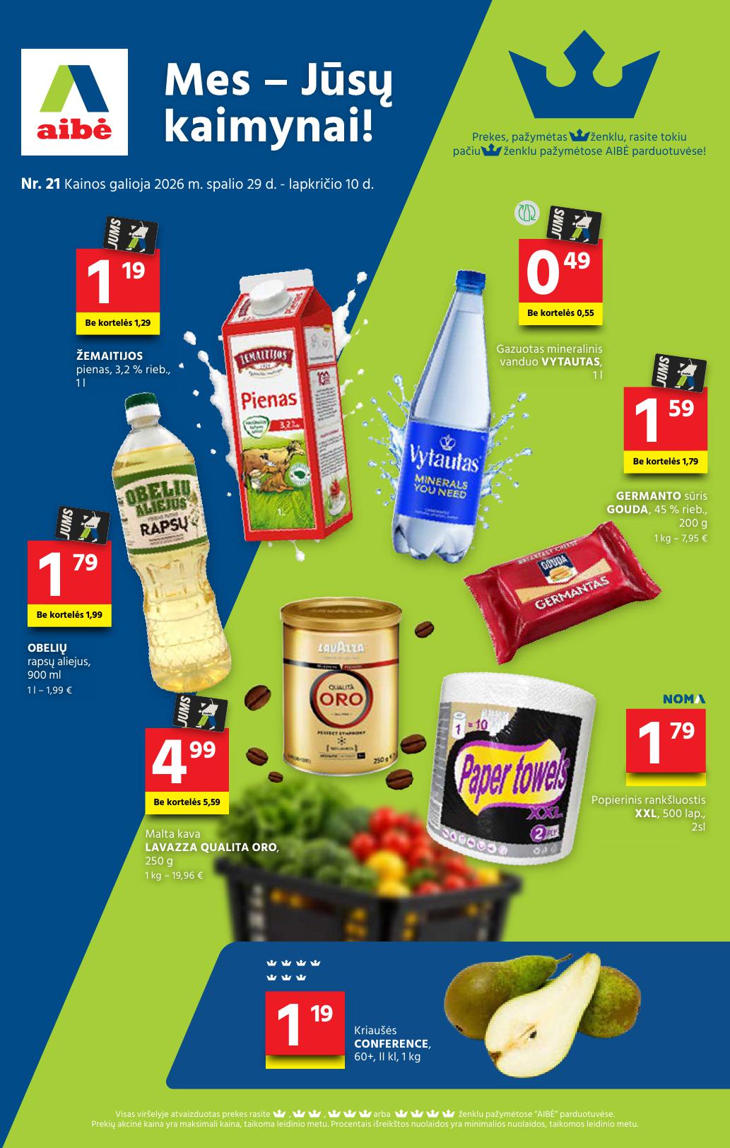 AIBĖ akcijų ir nuolaidų leidinys Nr.21 2026.10.29 - 2026.11.10
