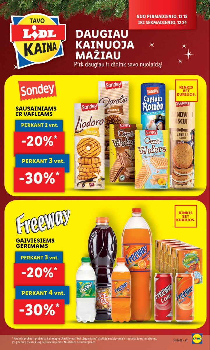 Naujausias LIDL kaininis katalogas 2023.12.18 - 2023.12.24
