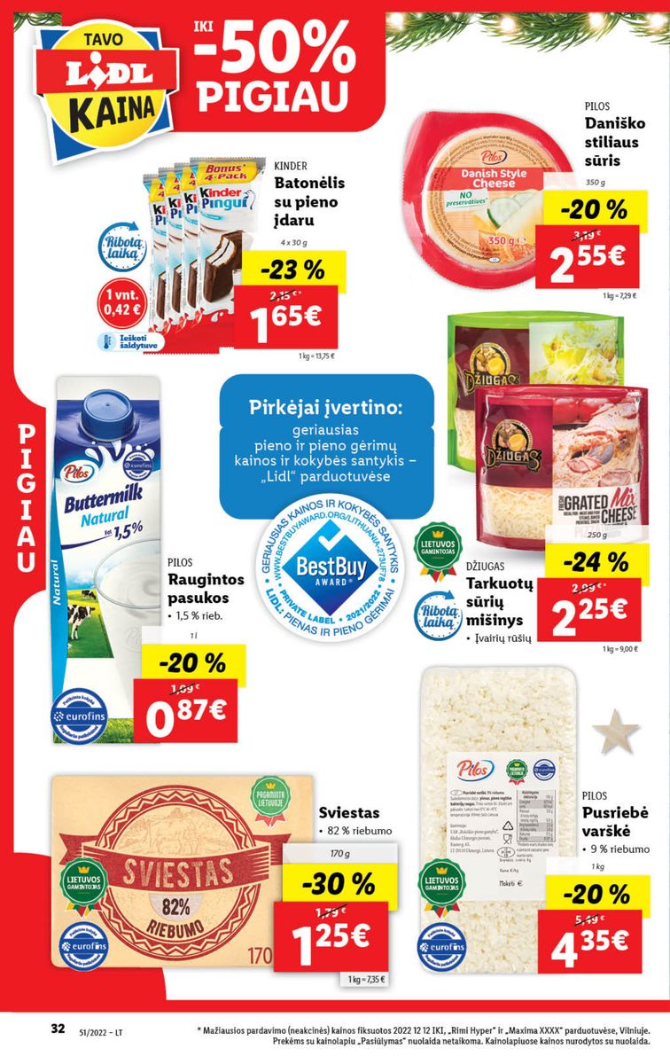 Naujausias LIDL kaininis katalogas 2022.12.19 - 2022.12.25