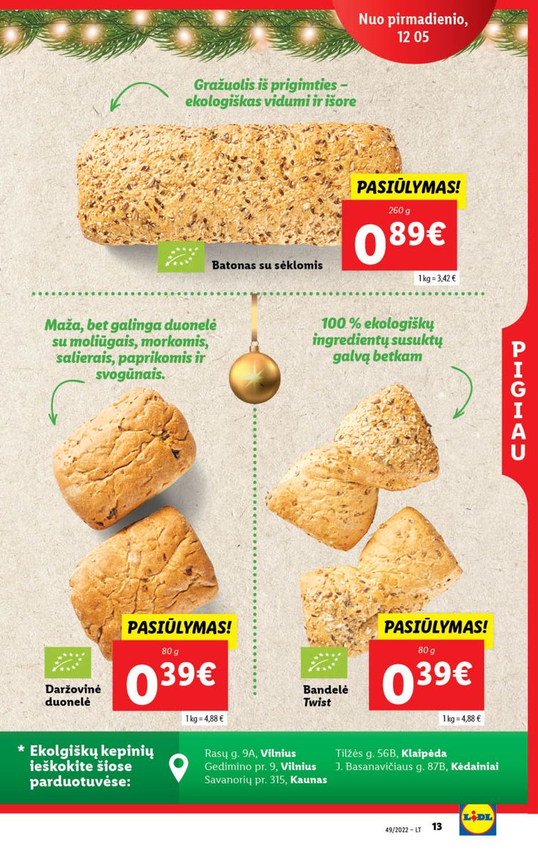 Naujausias LIDL kaininis katalogas 2022.12.05 - 2022.12.11