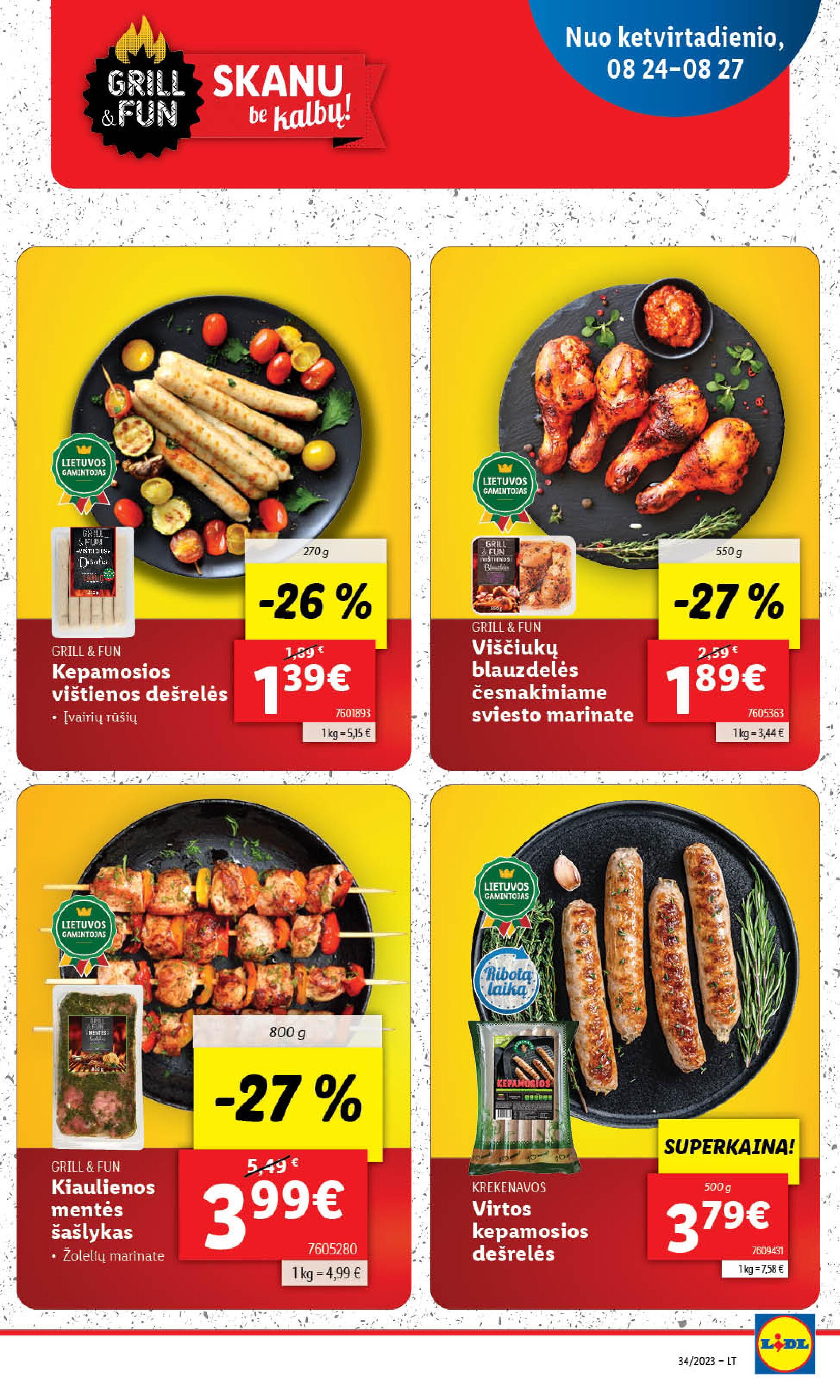 Naujausias LIDL kaininis katalogas 2023.08.21 - 2023.08.27