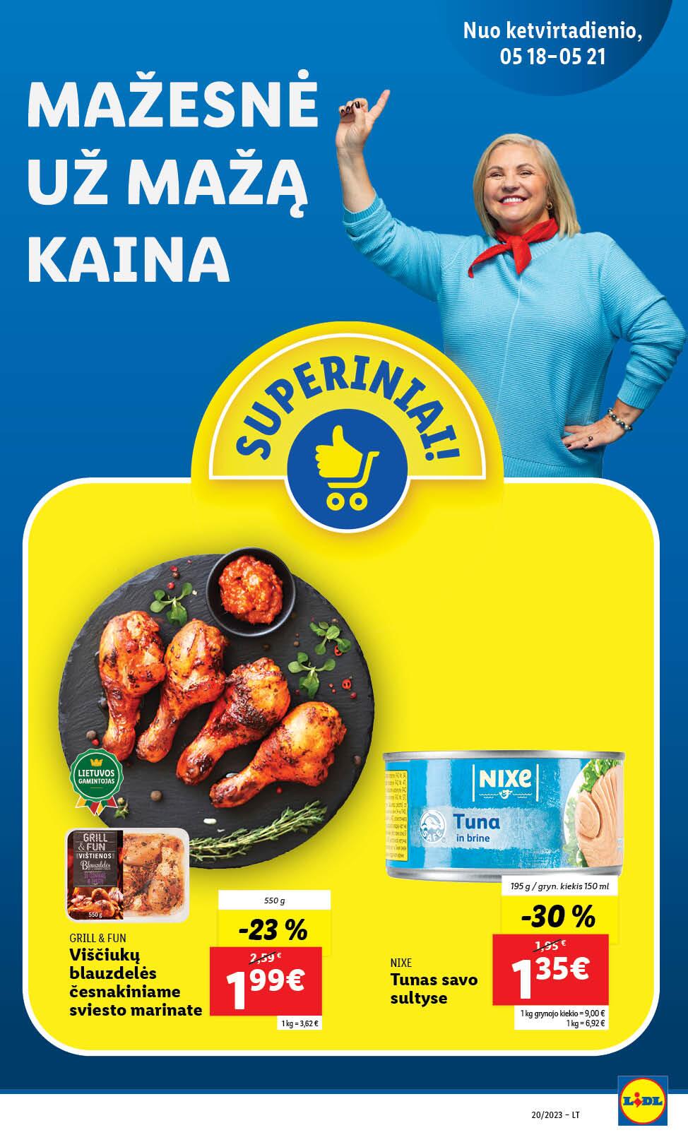 Naujausias LIDL kaininis katalogas 2023.05.15 - 2023.05.21