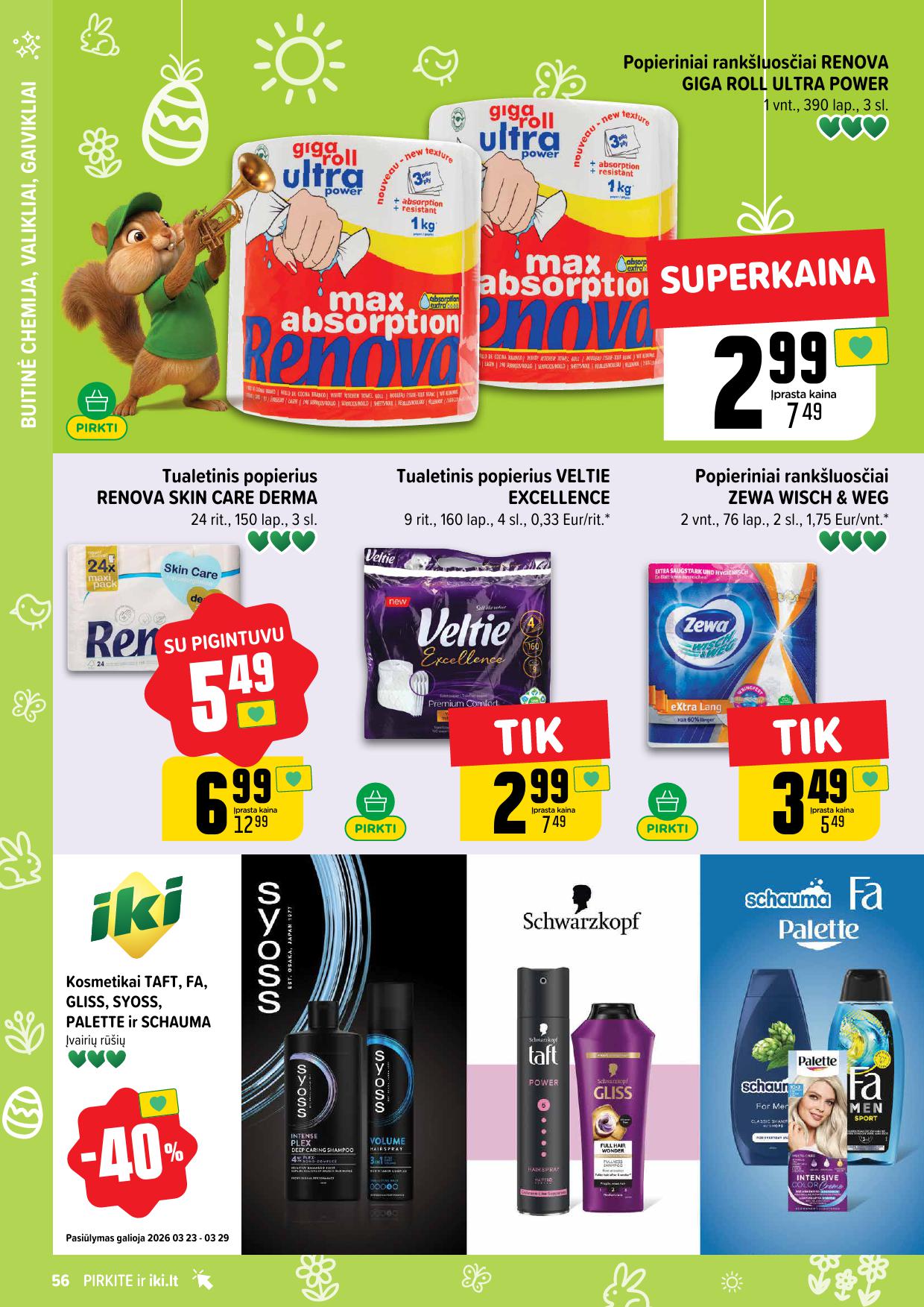 Naujausias IKI kaininis katalogas 2026.03.23 - 2026.03.29