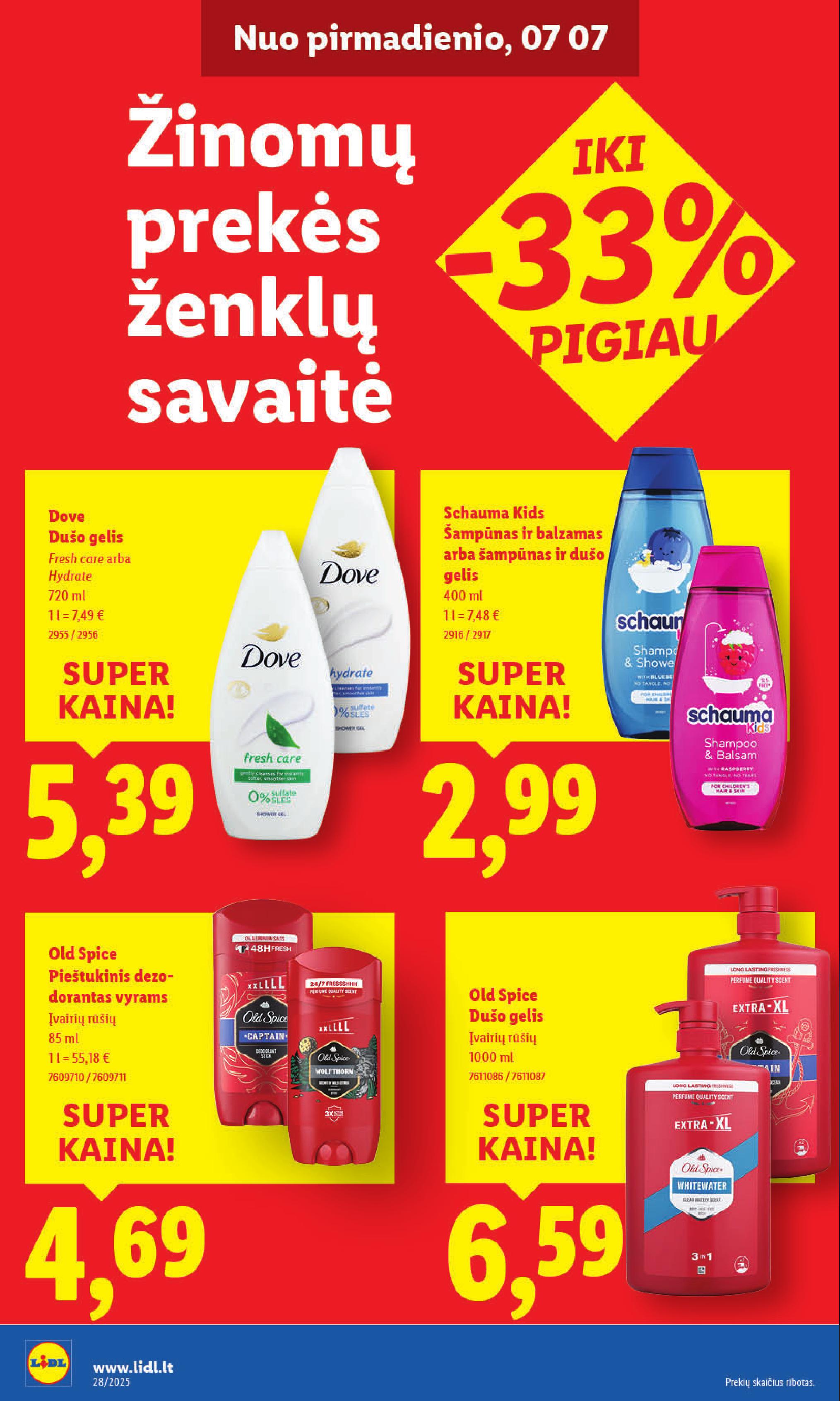 Naujausias LIDL kaininis katalogas 2025.07.07 - 2025.07.13