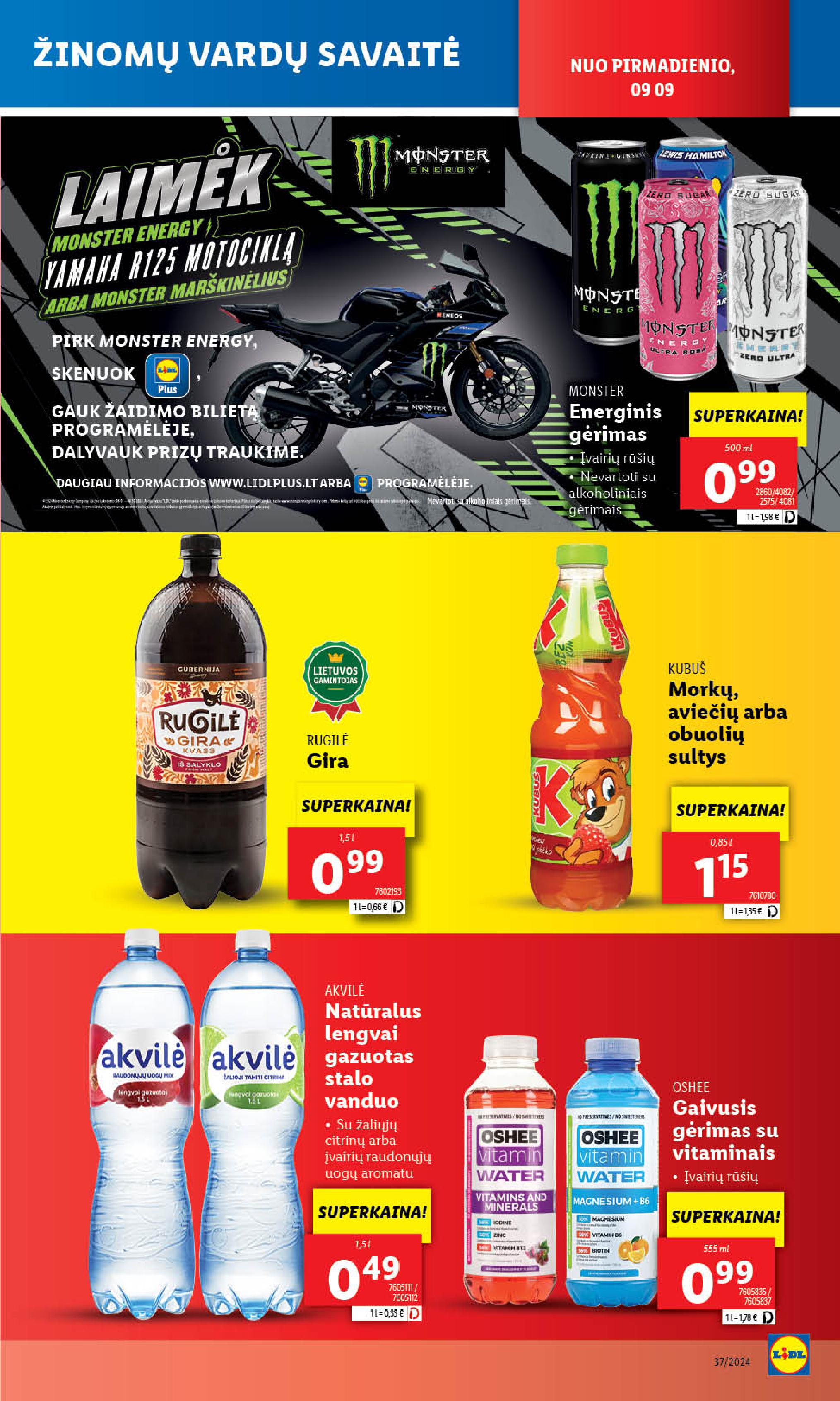 Naujausias LIDL kaininis katalogas 2024.09.09 - 2024.09.15
