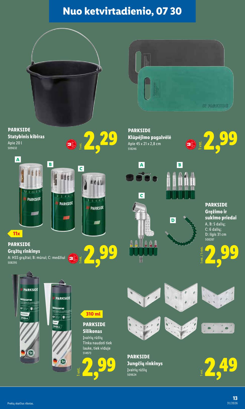 LIDL ne  maisto prekių leidinys 2026.07.27 - 2026.08.02