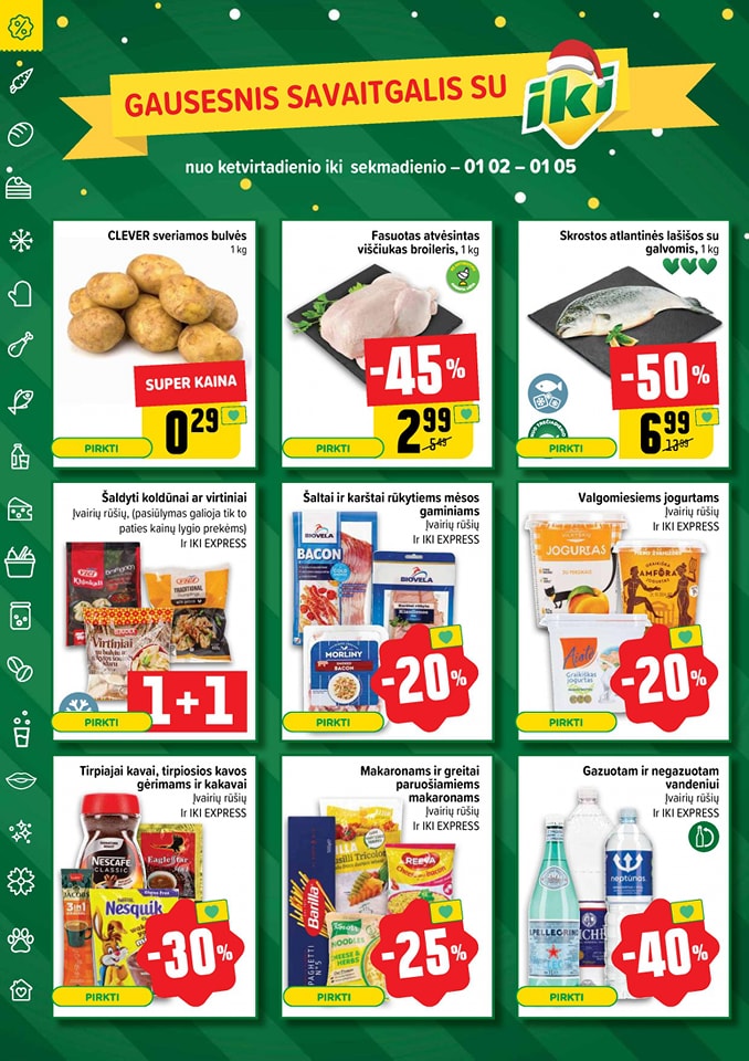 Naujausias IKI kaininis katalogas 2024.12.30 - 2025.01.05