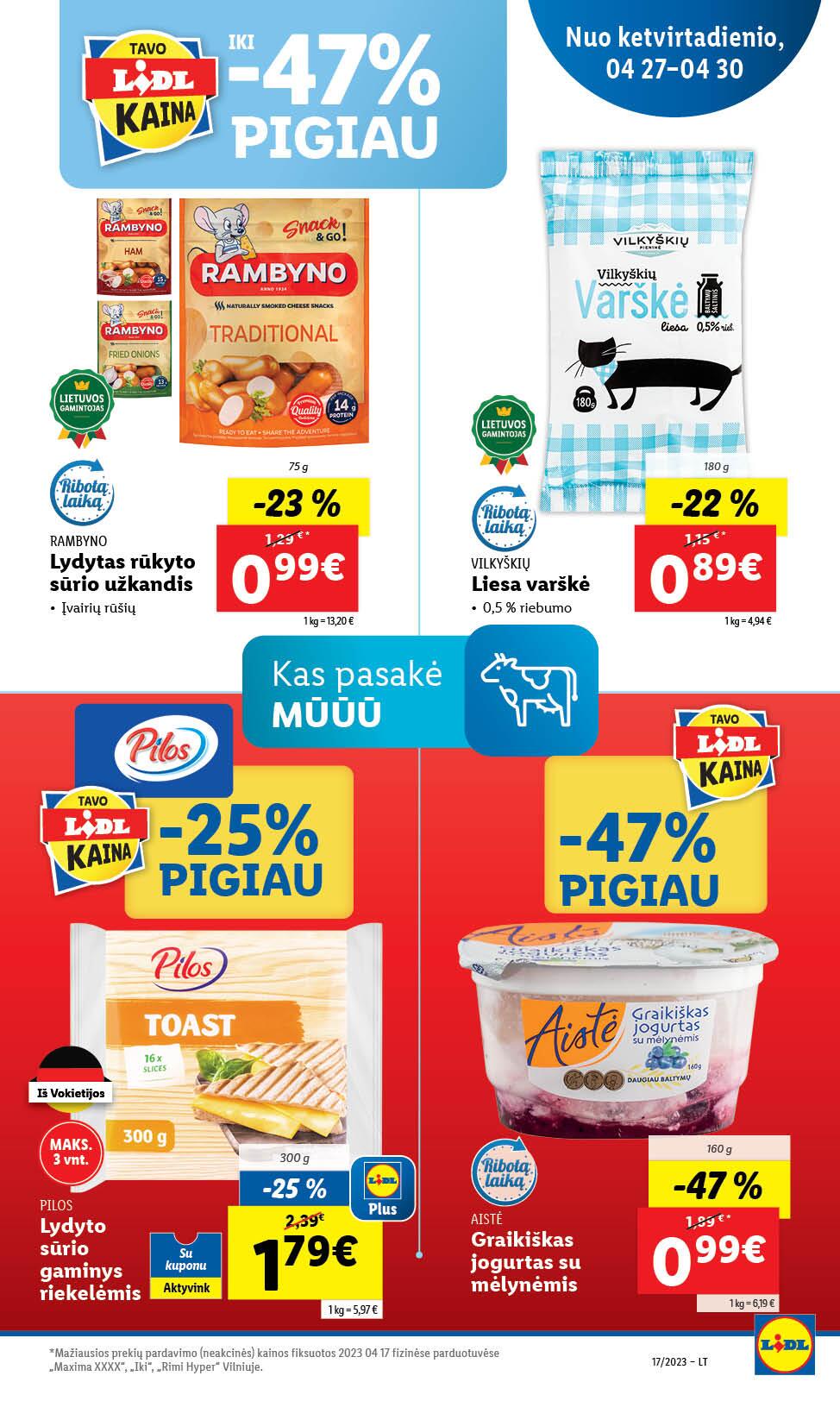 Naujausias LIDL kaininis katalogas 2023.04.24 - 2023.04.30